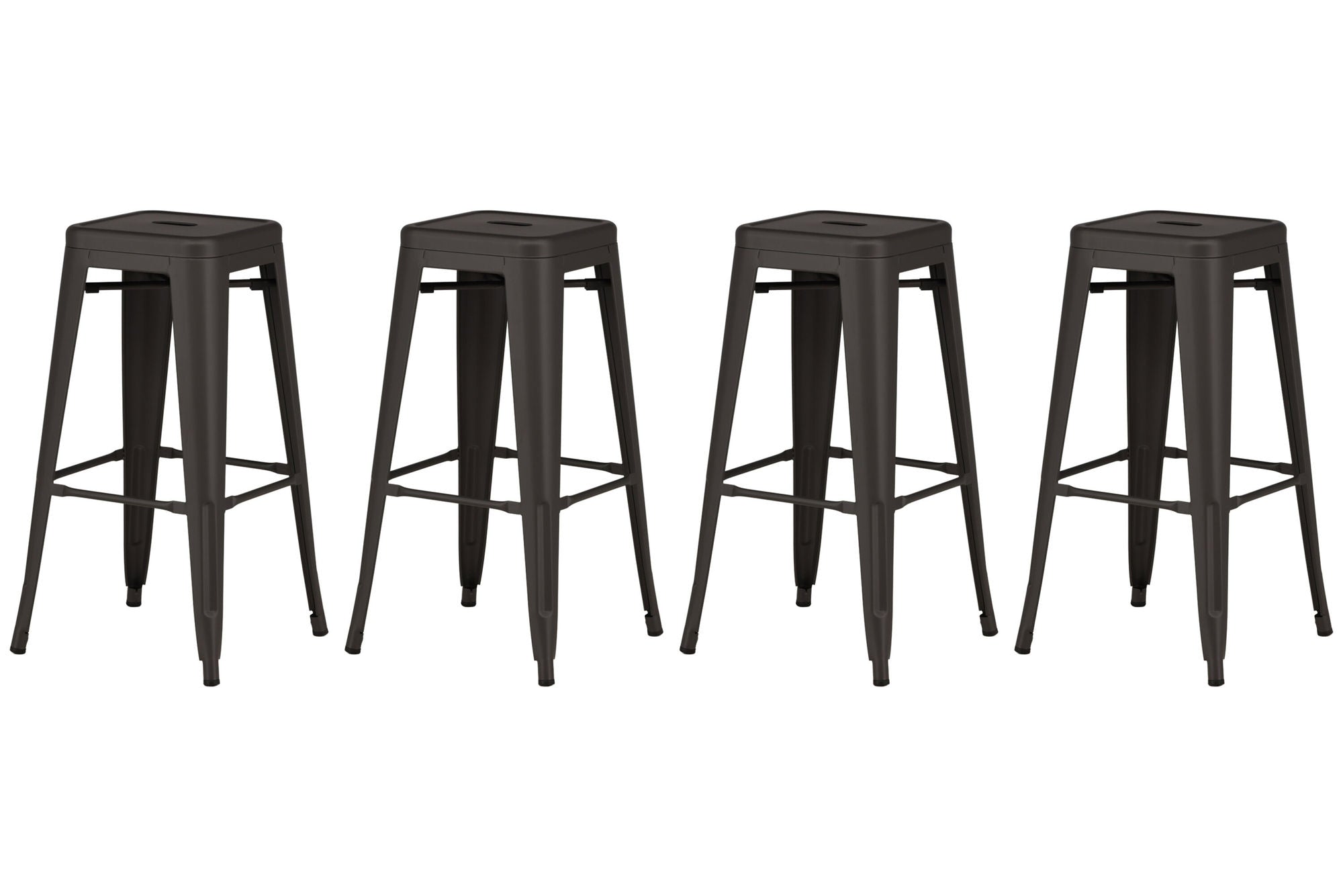 Venture Home Tempe Bar stol 4-pack - Dark Grey / Metal