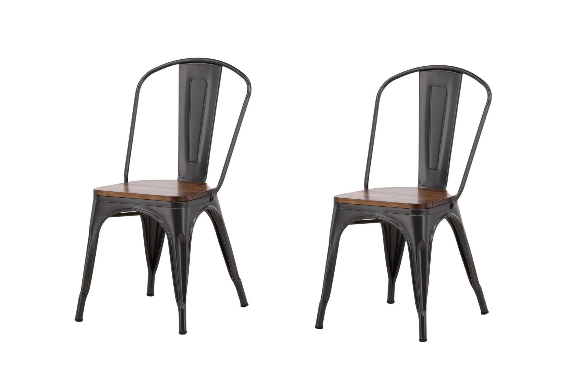Venture Home Tempe Spisebordsstol 2-pack - Dark grey / Dark Brown MDF
