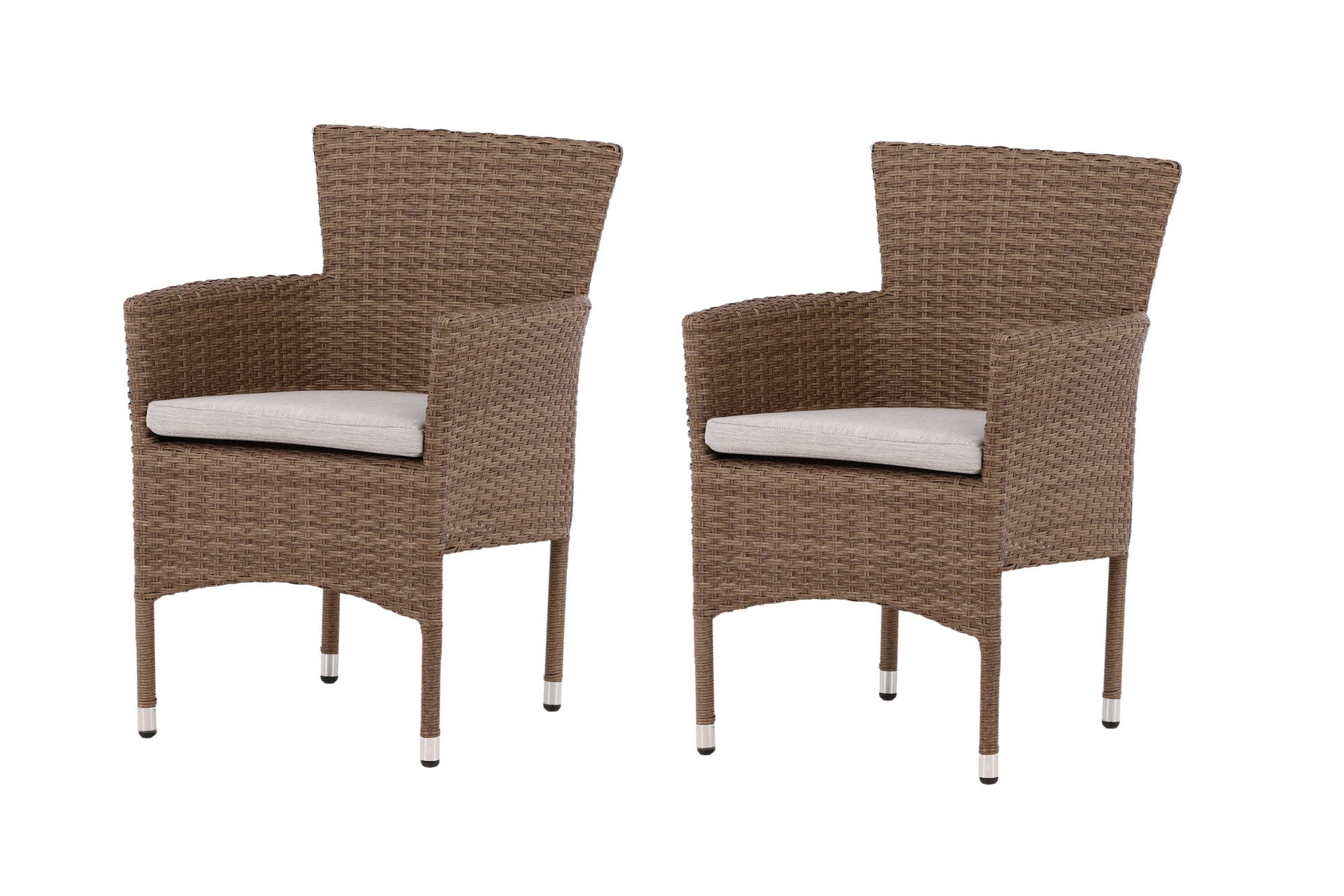 Venture Home Malina Diningchair 2-pack Alumnium - Nature / Wicker