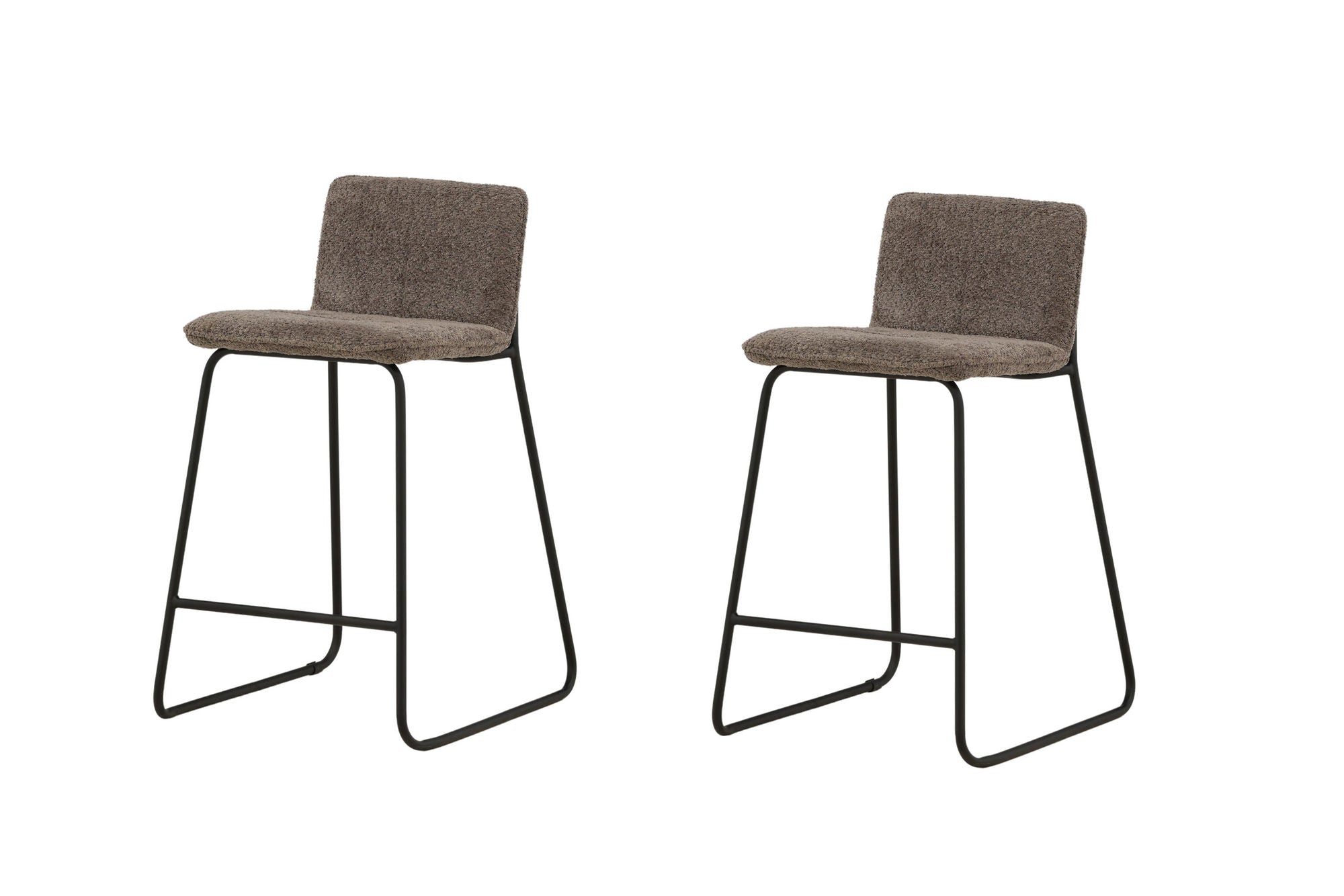 Venture Home Bisbee Bar stol 2-pack - Black / Dark Grey Microfiber