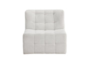 Venture Home Malou 1-Seat Sofa - Metal frame / Beige Fabric