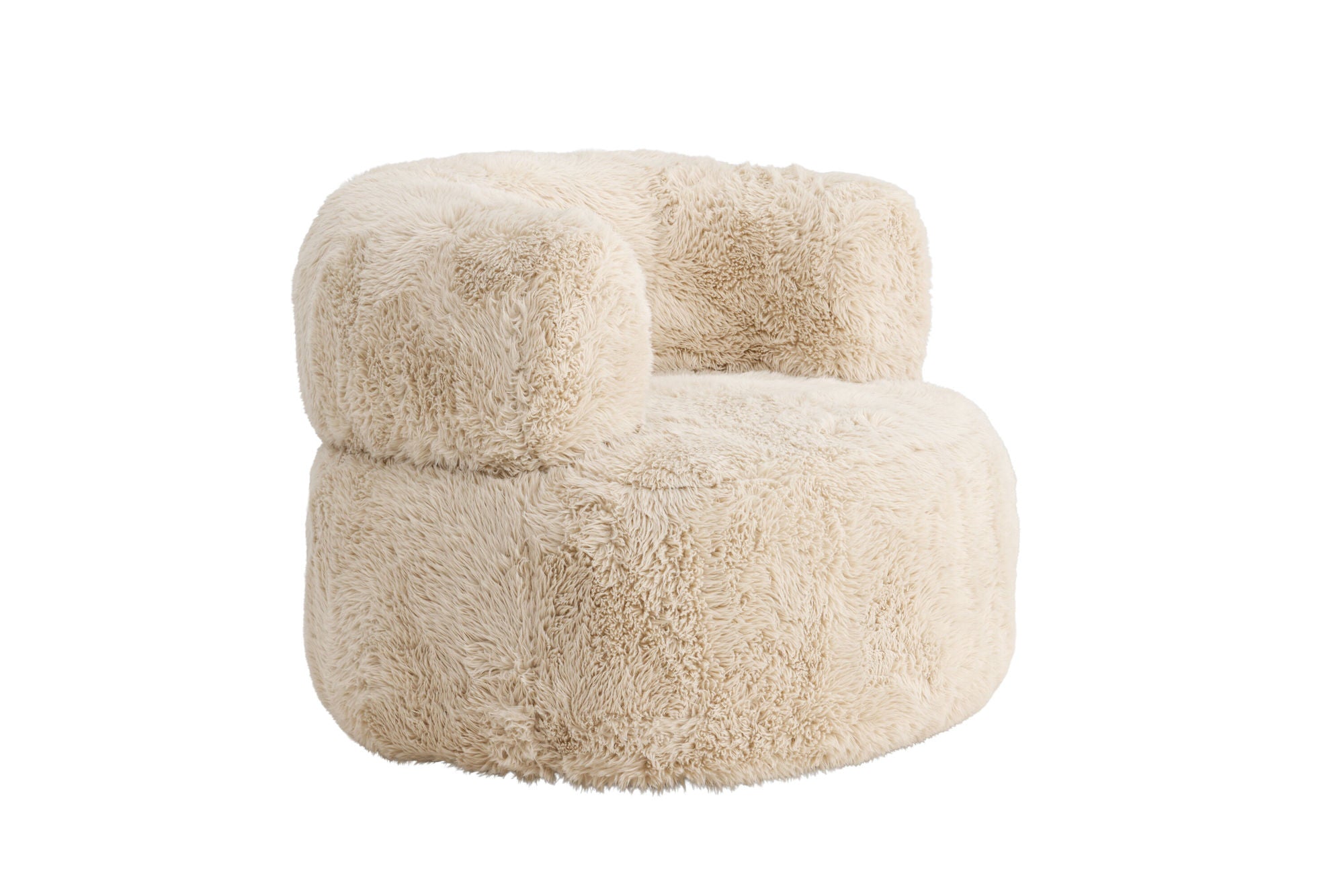 Venture Home Gert Armchair - Metal frame / Offwhite Fake Fur