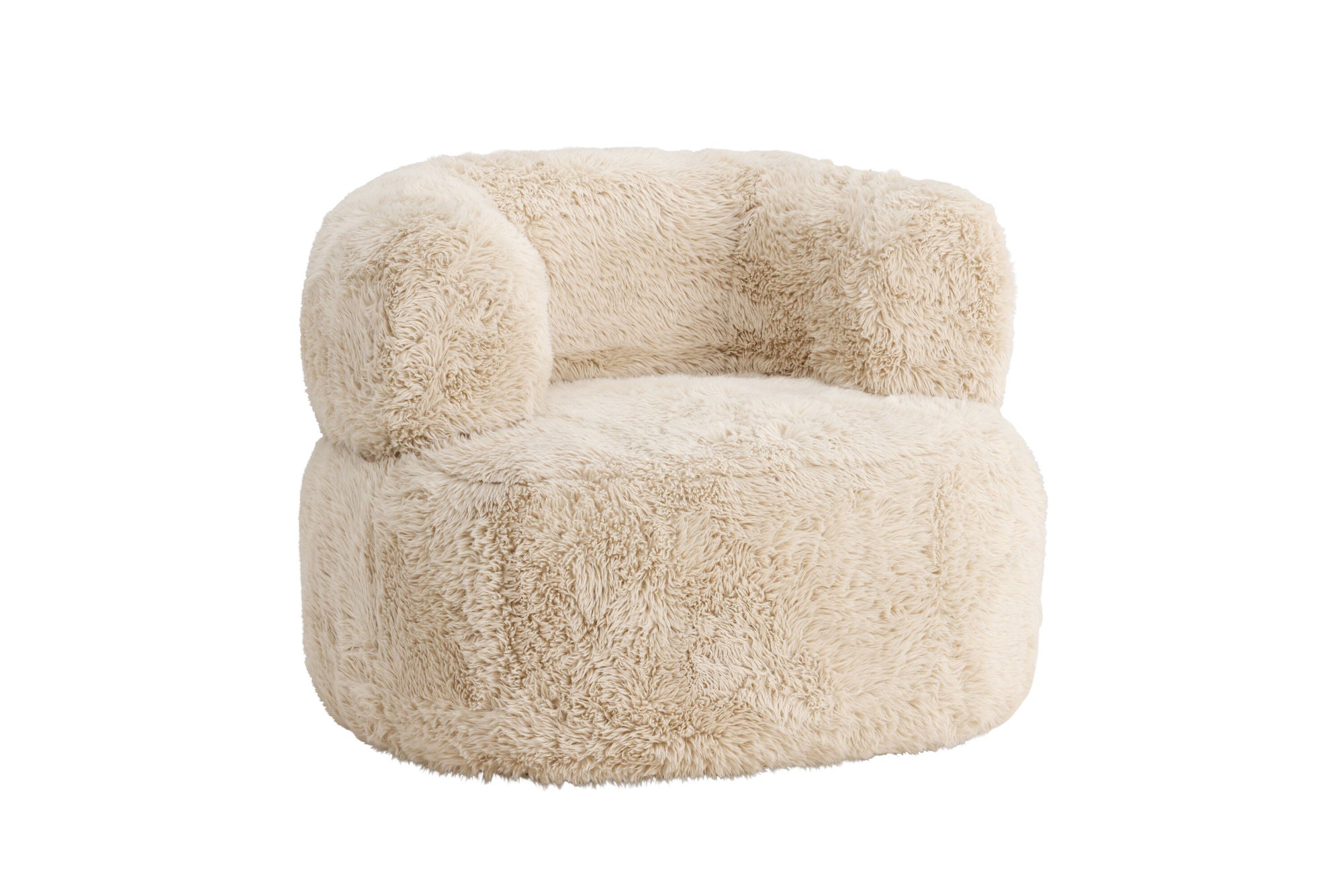 Venture Home Gert Armchair - Metal frame / Offwhite Fake Fur