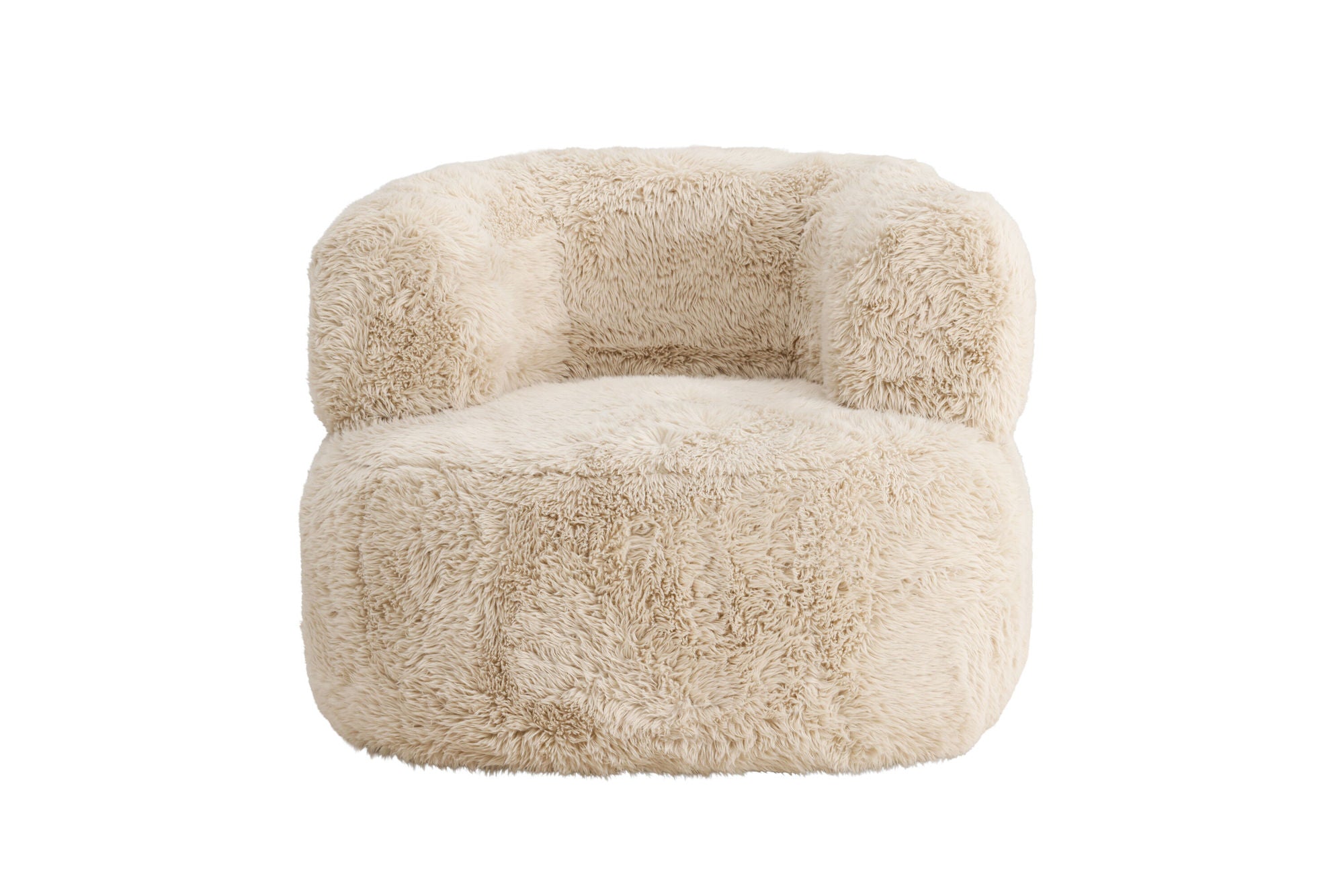 Venture Home Gert Armchair - Metal frame / Offwhite Fake Fur