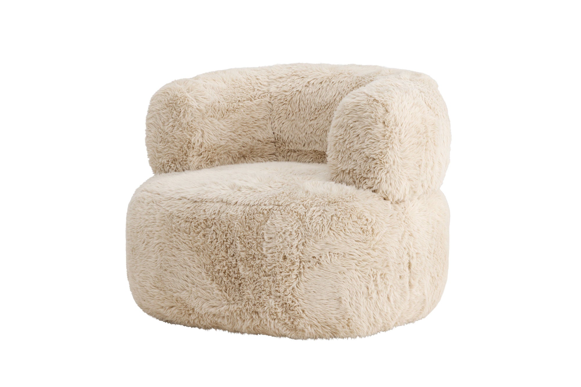 Venture Home Gert Armchair - Metal frame / Offwhite Fake Fur