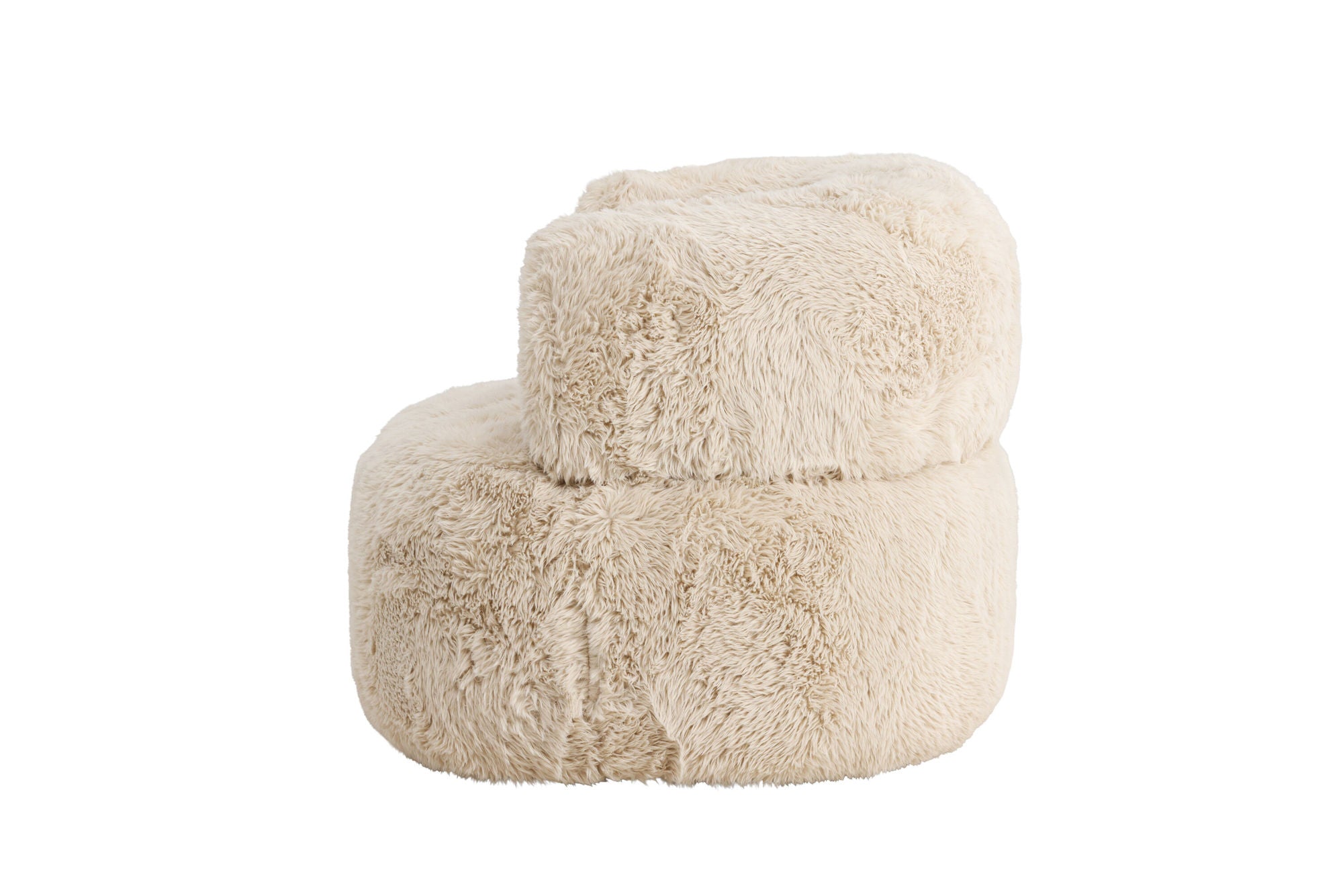 Venture Home Gert Armchair - Metal frame / Offwhite Fake Fur