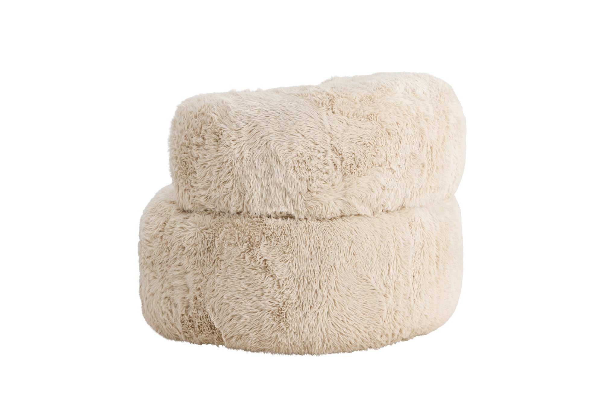 Venture Home Gert Armchair - Metal frame / Offwhite Fake Fur