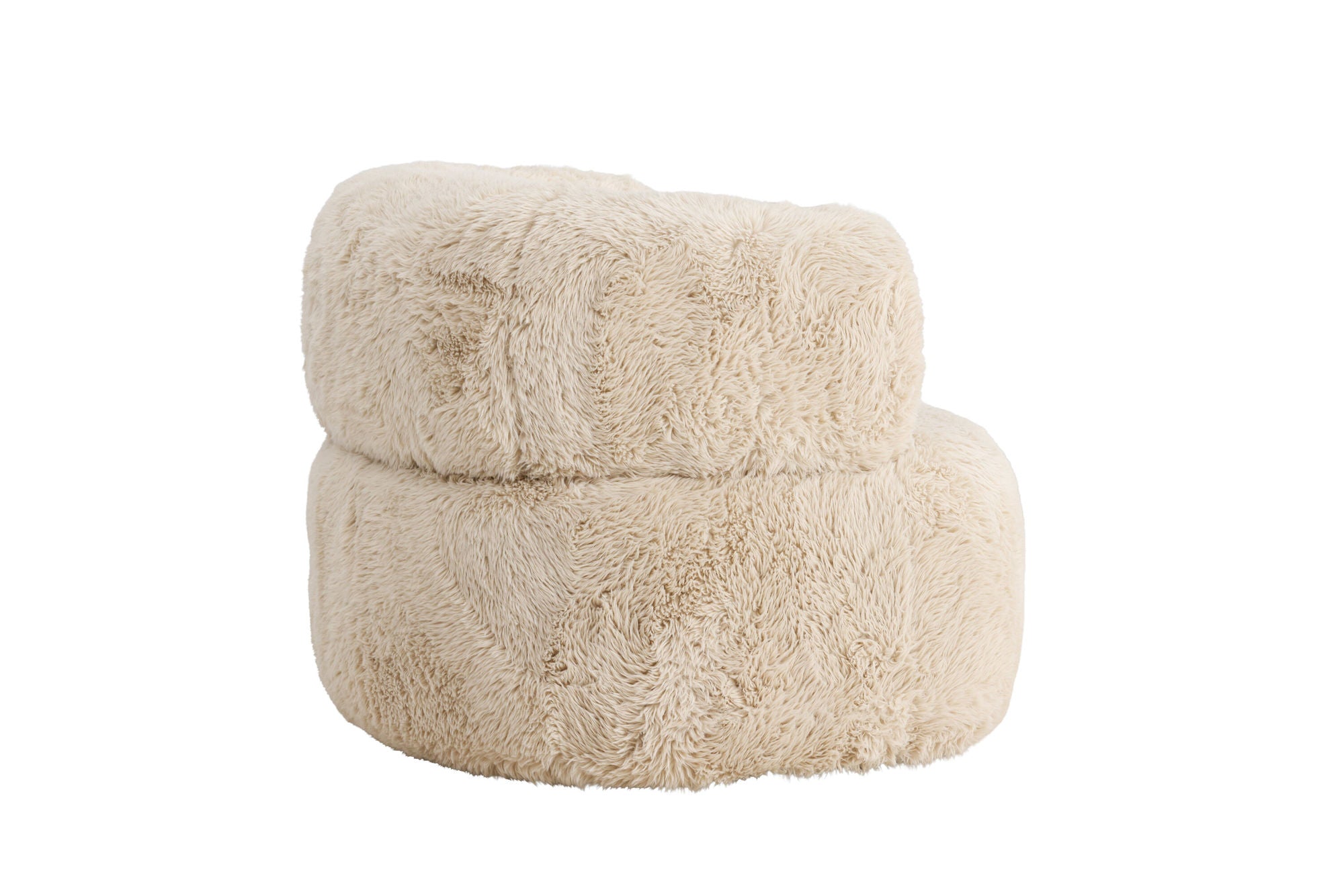 Venture Home Gert Armchair - Metal frame / Offwhite Fake Fur