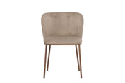 Venture Home Edina Spisebordsstol 2-Pack - Steel Woodlook 3D Paper / Beige Velvet