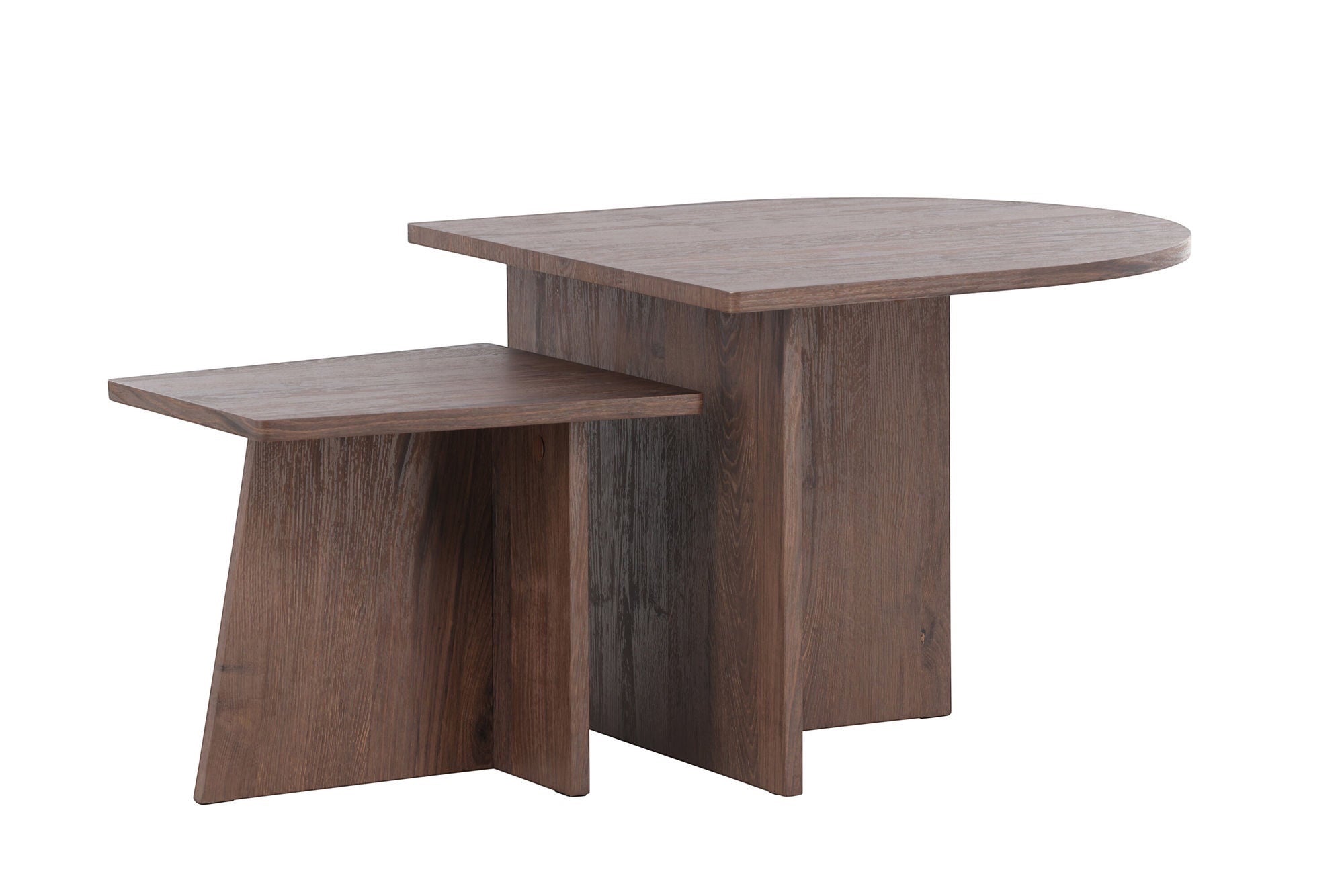 Venture Home Sala Sofa bord 60x45 cm,40x35 cm - MDF with Mocca 3D Paper