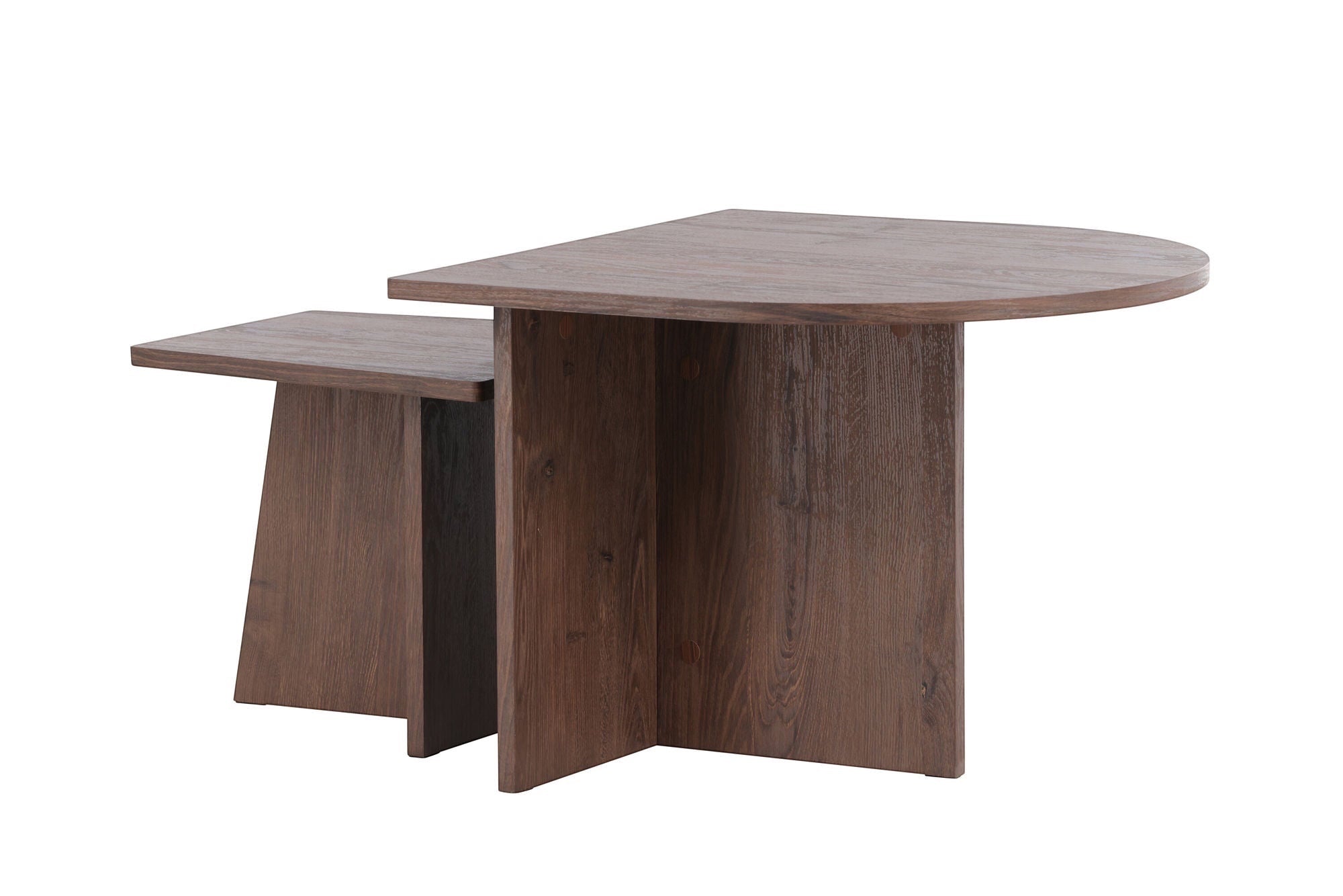 Venture Home Sala Sofa bord 60x45 cm,40x35 cm - MDF with Mocca 3D Paper