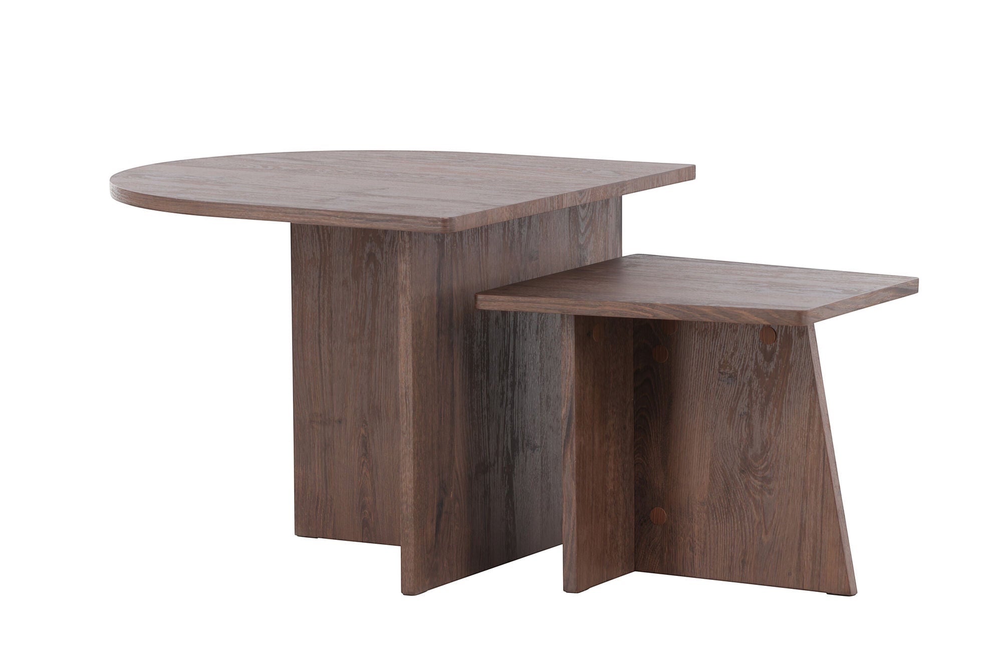 Venture Home Sala Sofa bord 60x45 cm,40x35 cm - MDF with Mocca 3D Paper