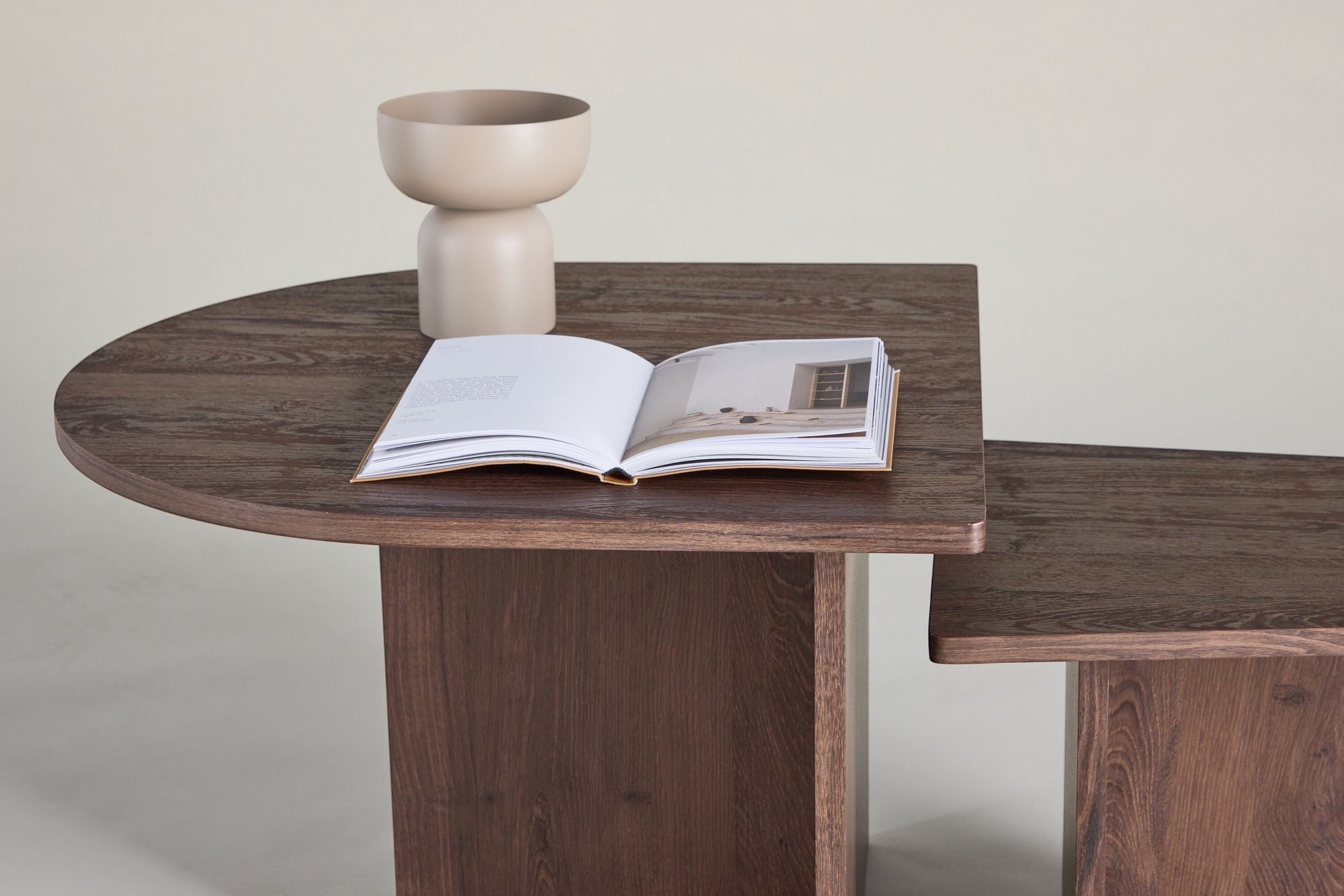Venture Home Sala Sofa bord 60x45 cm,40x35 cm - MDF with Mocca 3D Paper