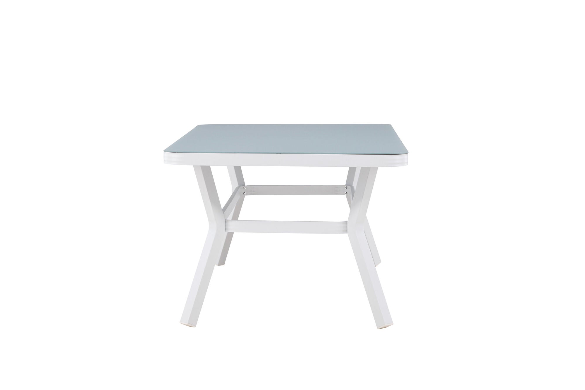 Venture Home Virya spisebord - White Alu / Grey Glass - big bord