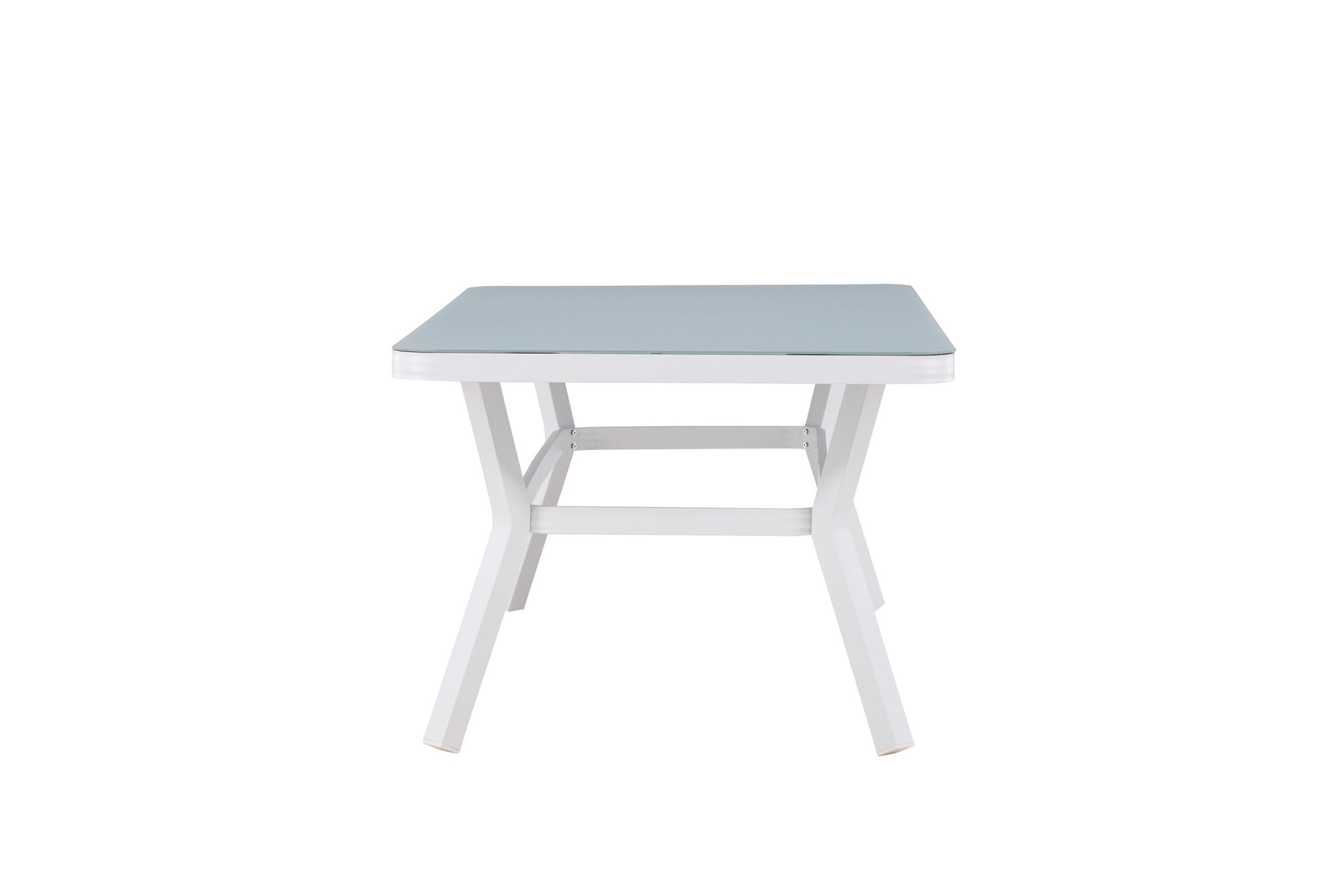 Venture Home Virya spisebord - White Alu / Grey Glass - big bord