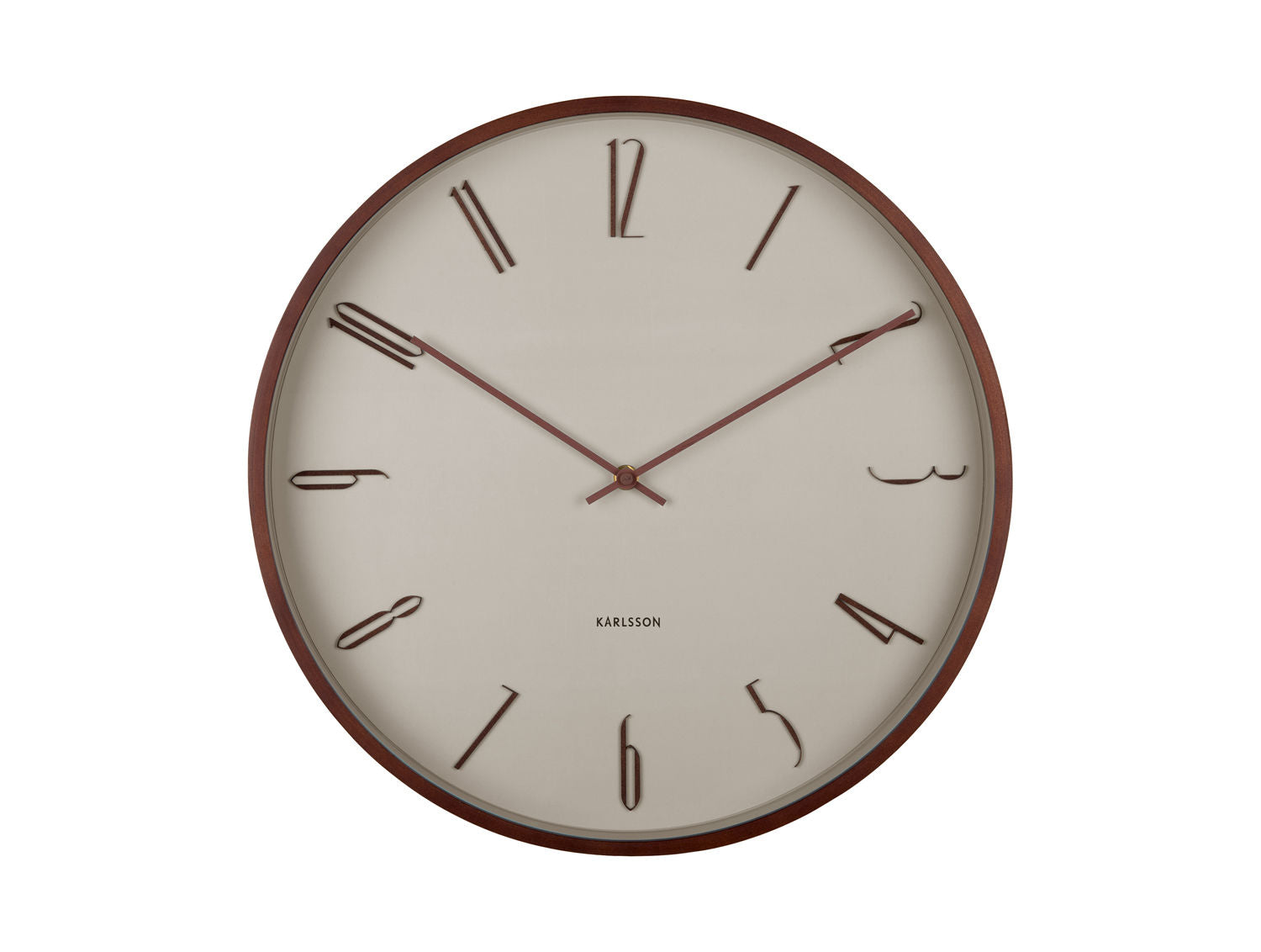 KARLSSON Wall clock Scandia warm grey