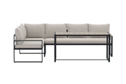 Venture Home Ios hjørne Sofa Set - Brown / Beige / Polywood