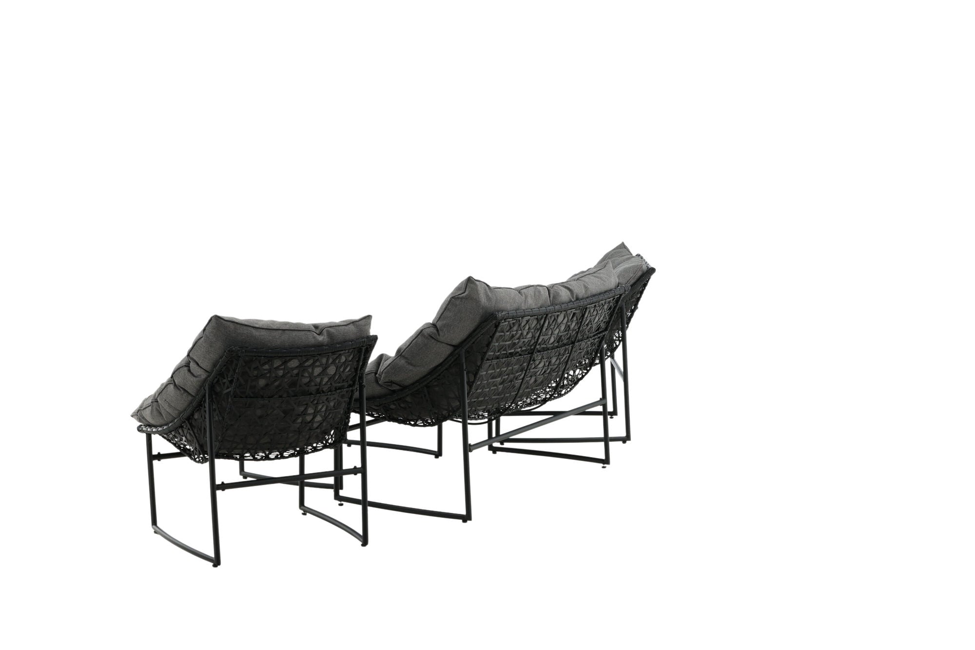 Venture Home Tina - Sofa Set- Black /Grey - Steel -