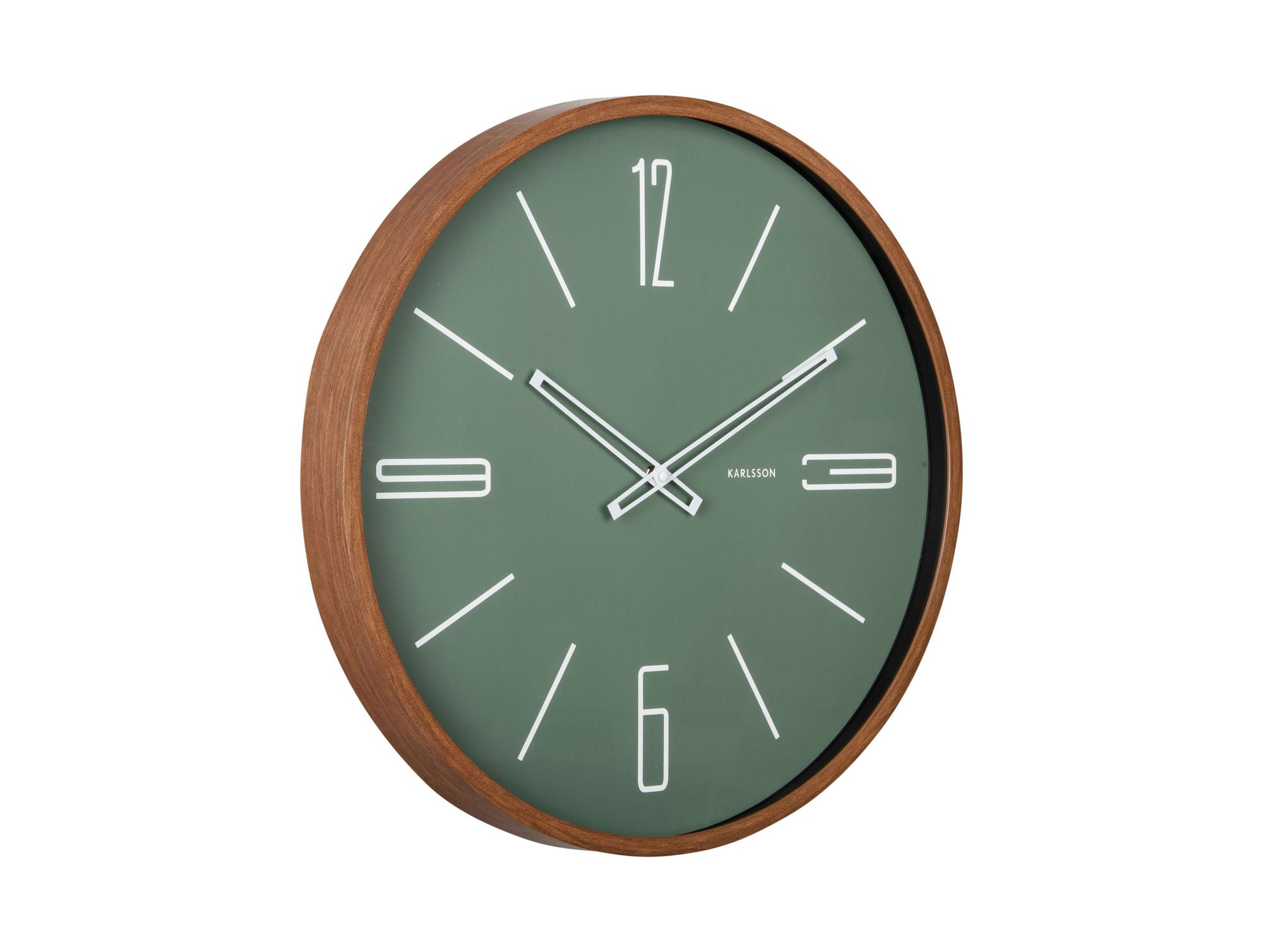 KARLSSON Wall clock Marcado large jungle green