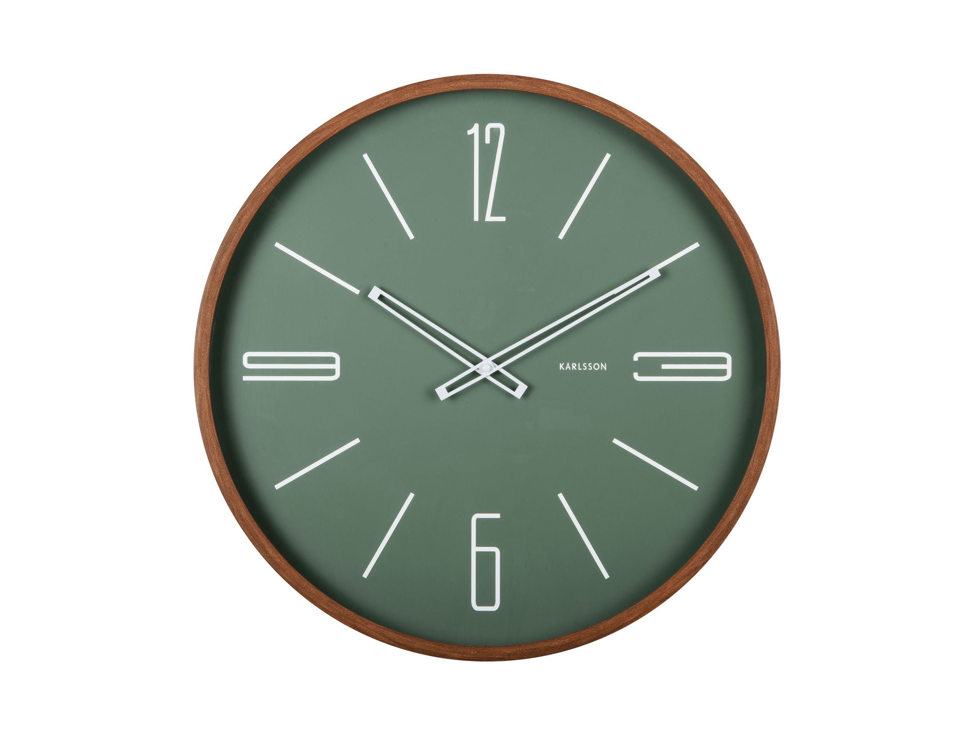 KARLSSON Wall clock Marcado large jungle green