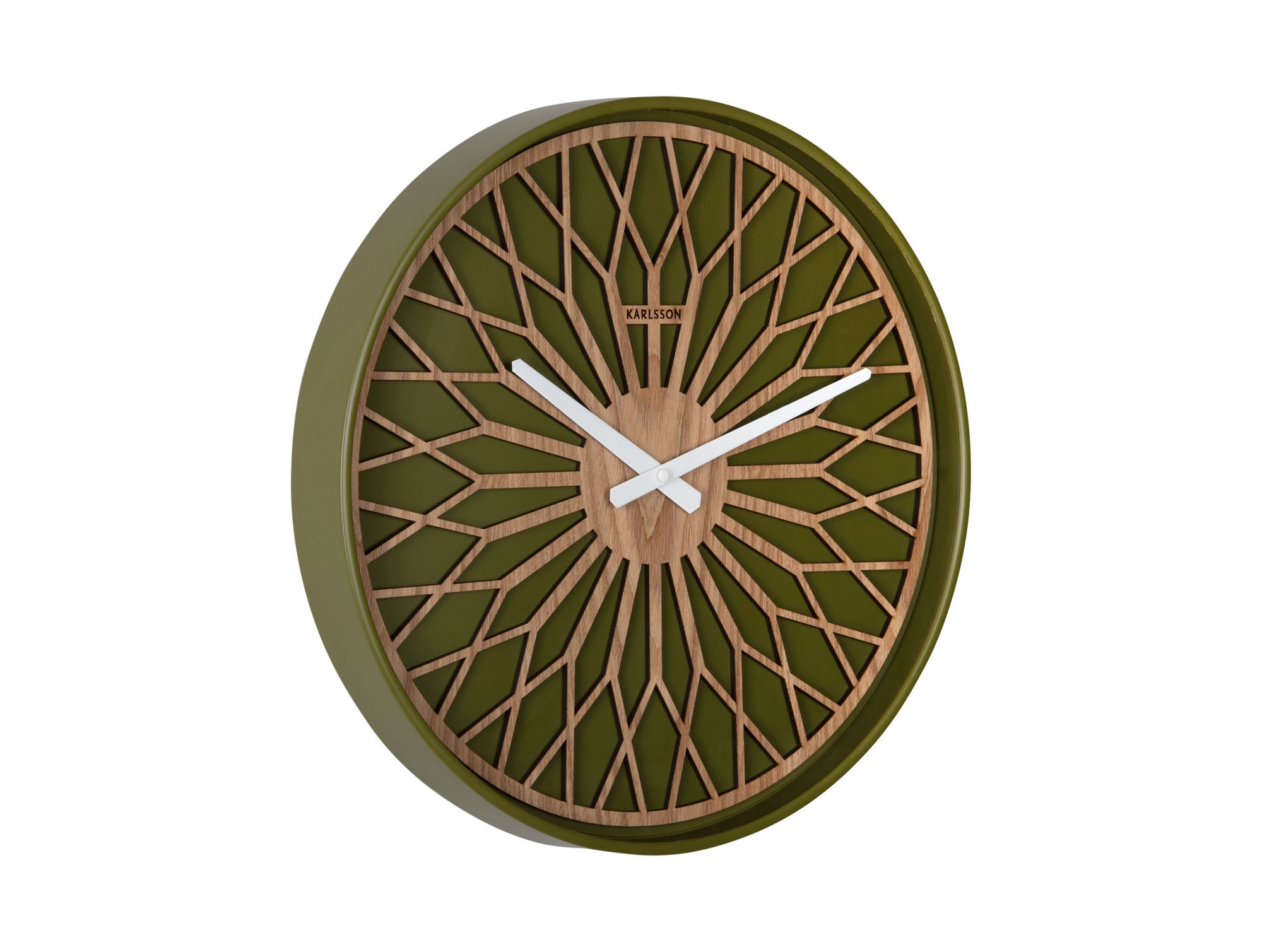 KARLSSON Wall clock Girasol luxury green