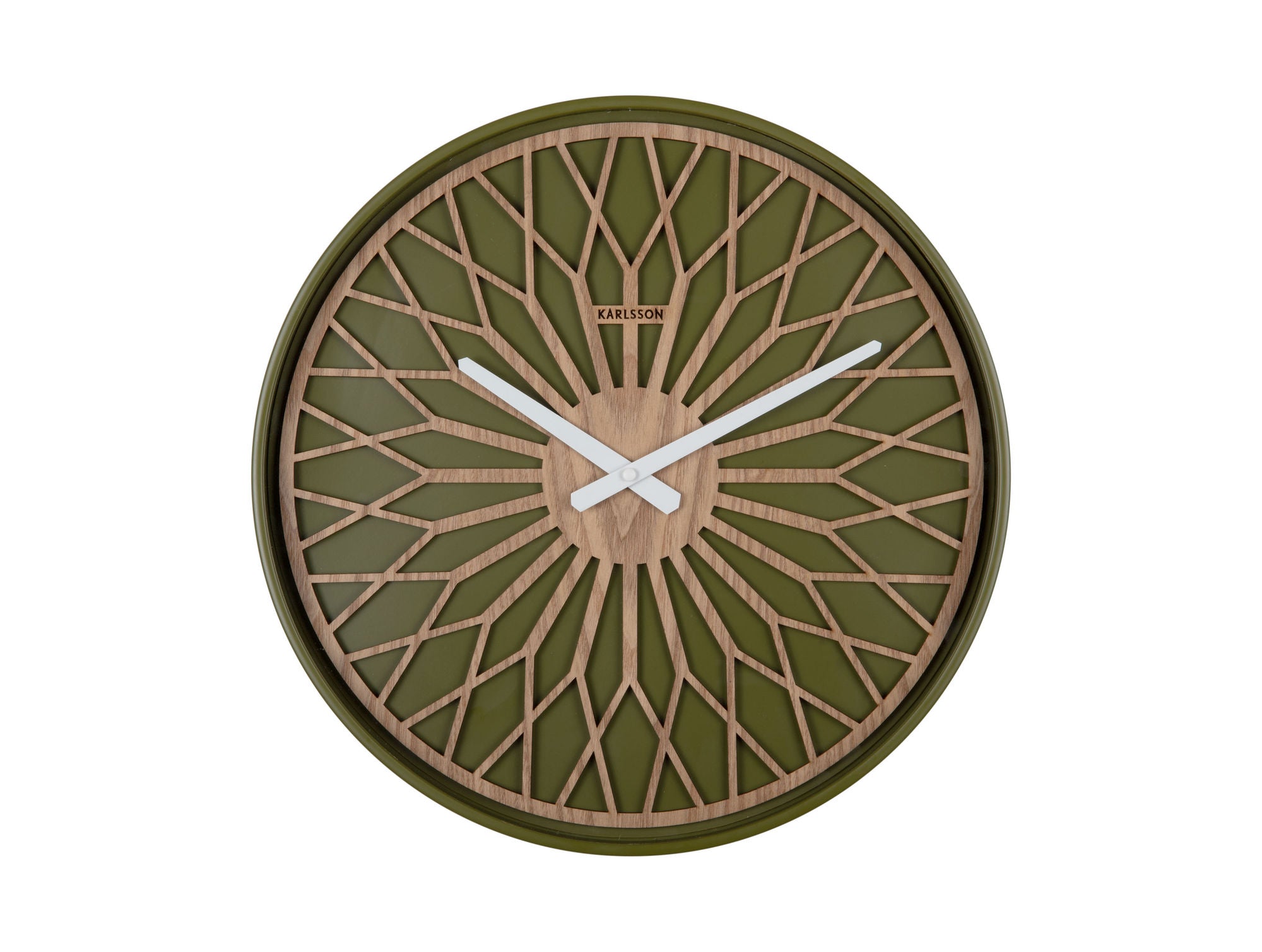 KARLSSON Wall clock Girasol luxury green