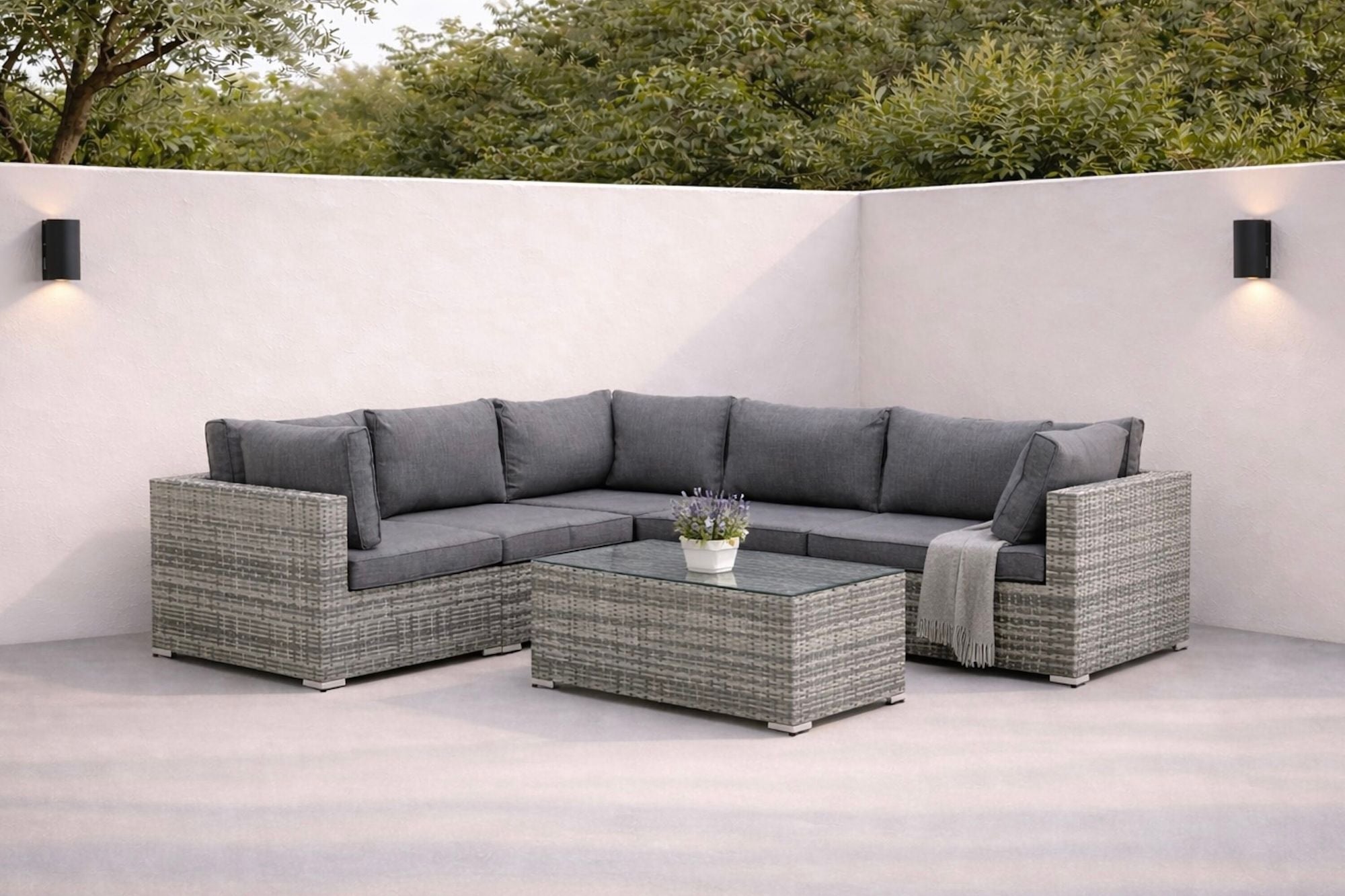 Venture Home Amazon Module Sofa set 3+2+1 - Grey/Grey
