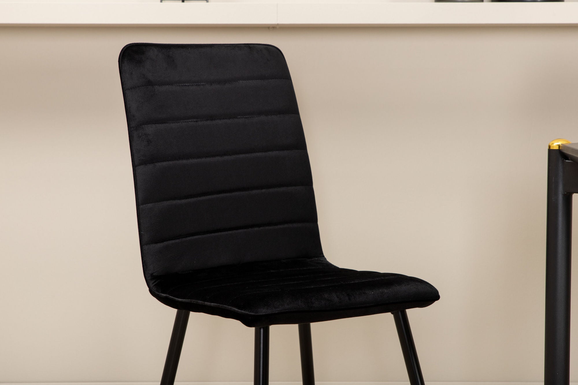 Venture Home Pelle spisebord , Black black Black+Windu Lyx stol , Black Black Velvet_6