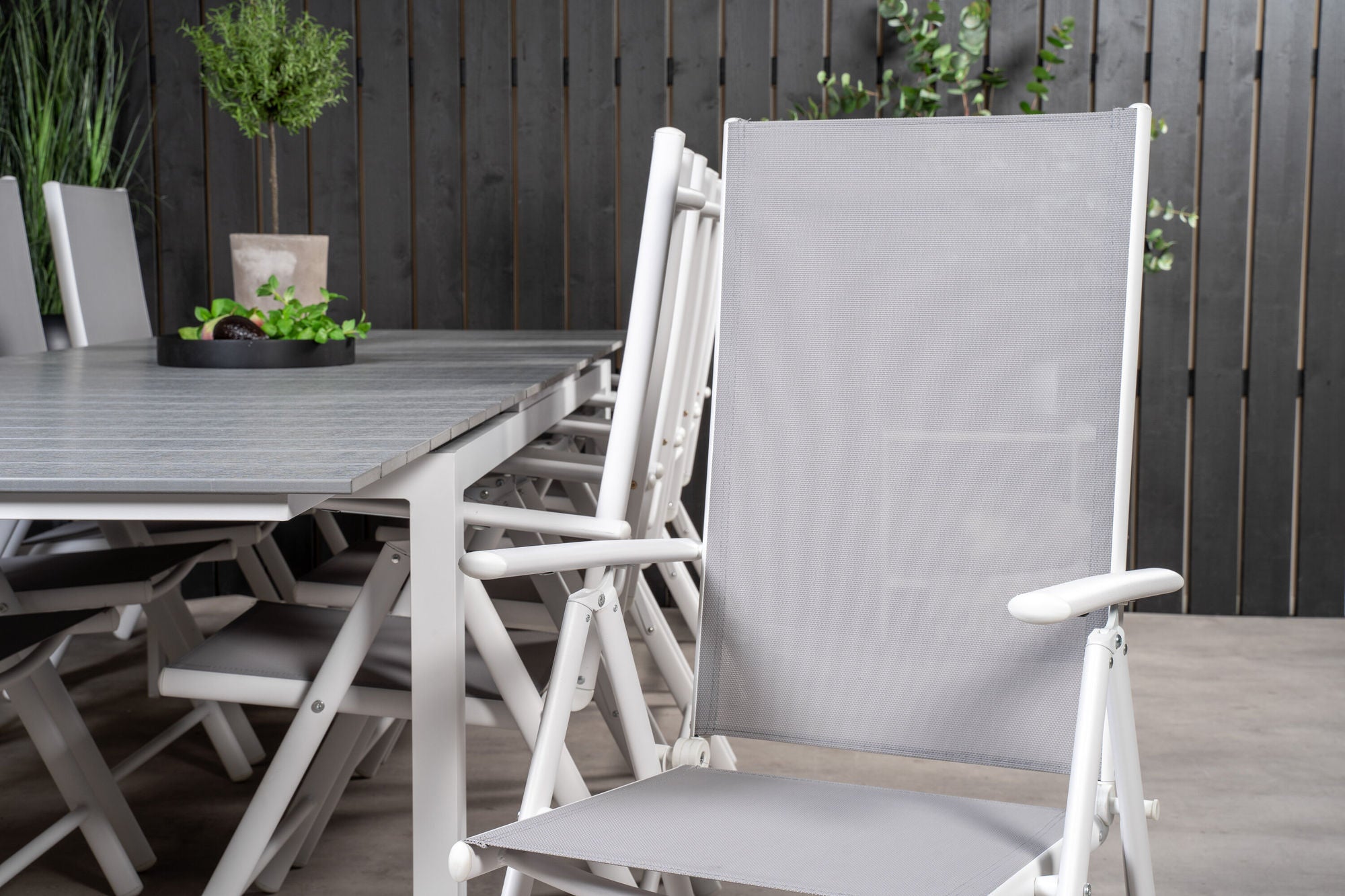 Venture Home Levels bord 229/310 - White/Grey - Break 5:pos stol - White/Grey 10