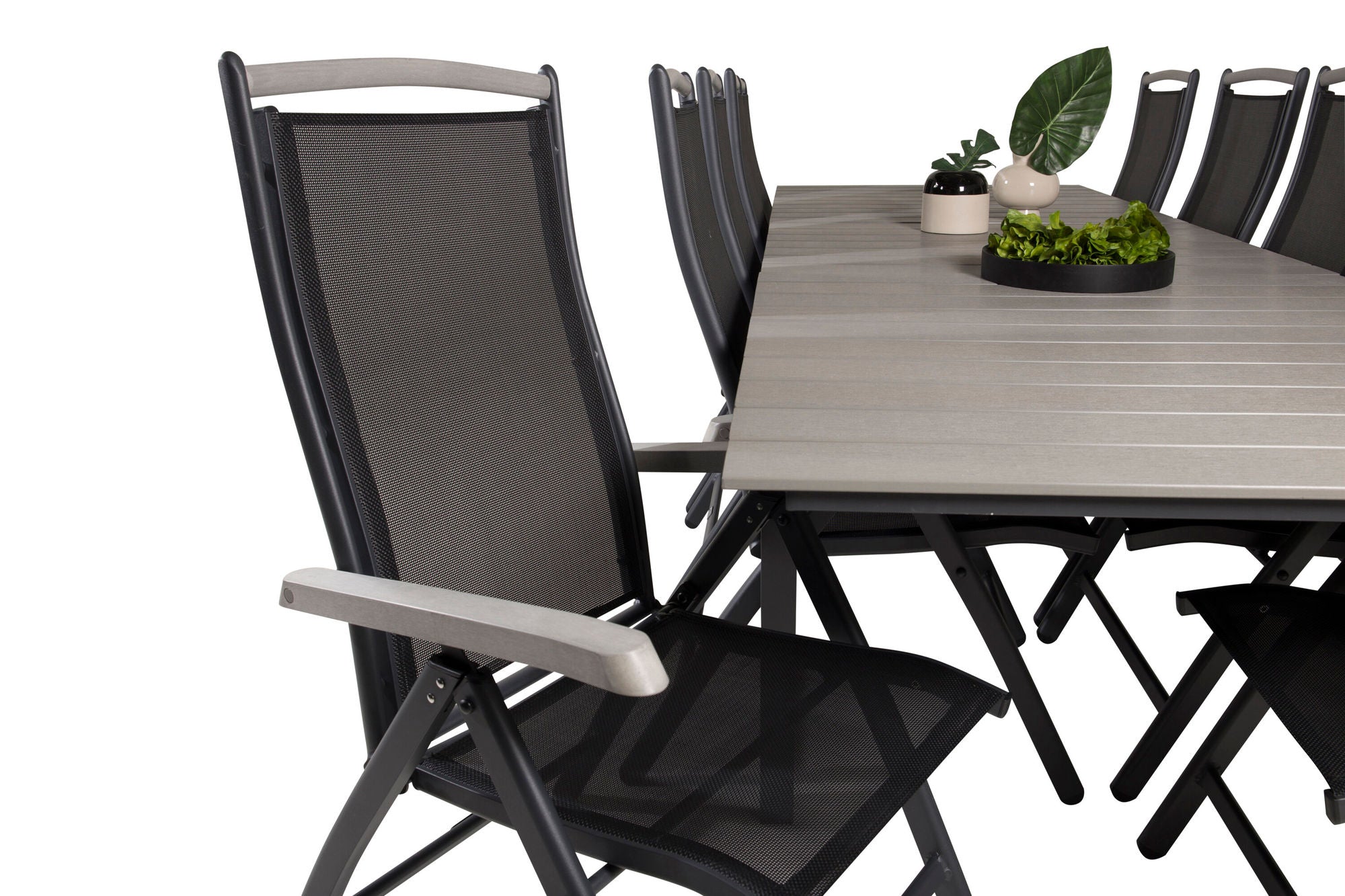 Venture Home Levels bord 229/310 - Black/Grey - Albany 5:pos stol - Black/Black 10