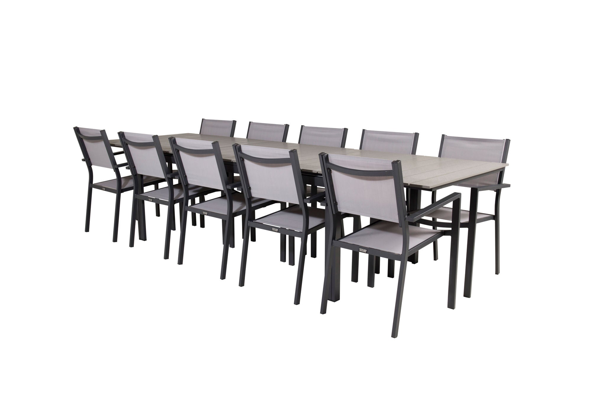 Venture Home Levels spisebord 224/324*100 - Black Aintwood +Copacabana Arm stol (stackabl