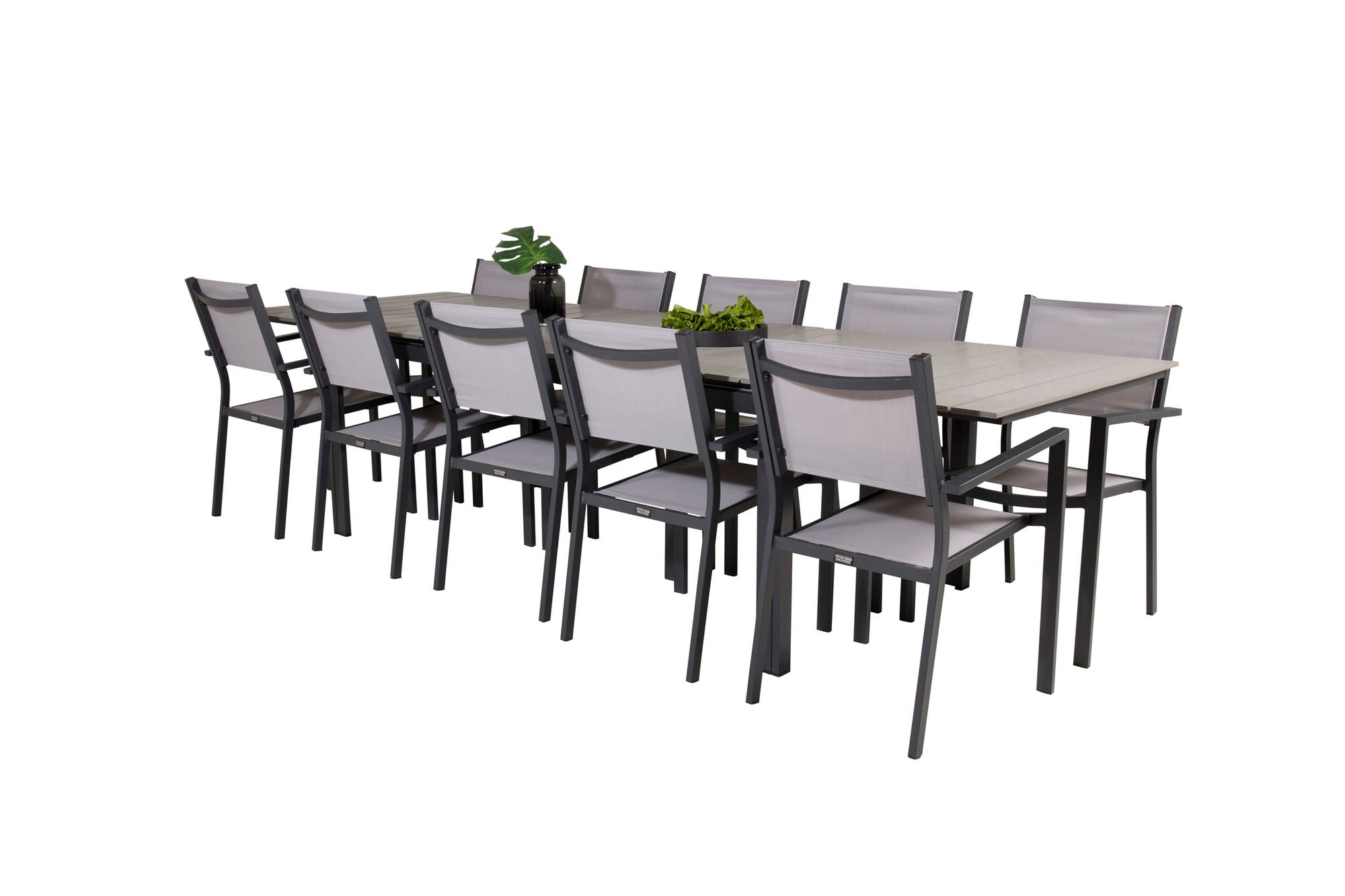 Venture Home Levels spisebord 224/324*100 - Black Aintwood +Copacabana Arm stol (stackabl