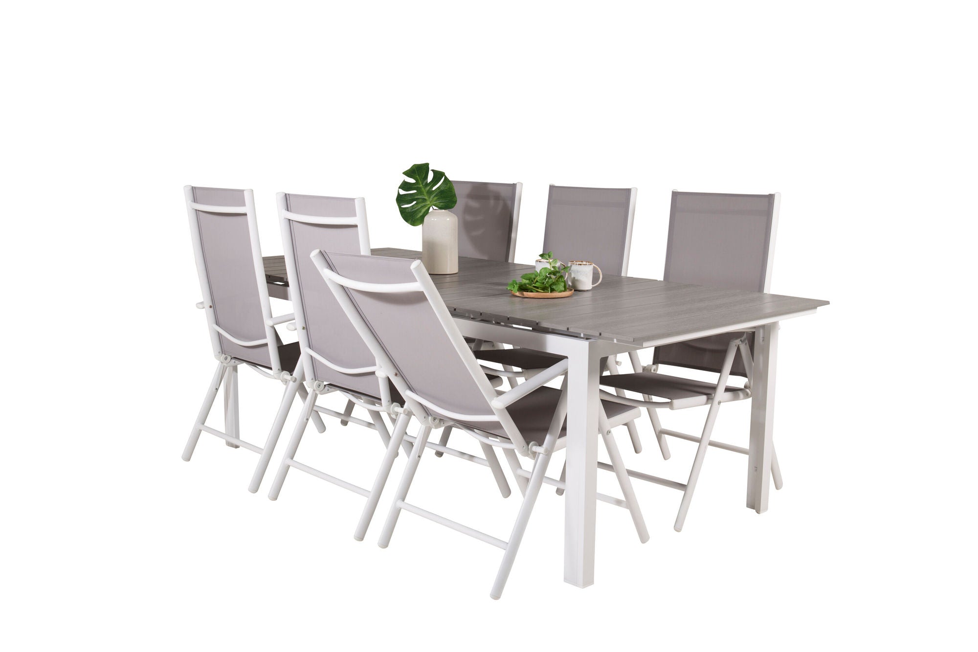 Venture Home Levels bord 229/310 - White/Grey - Break 5:pos stol - White/Grey 6