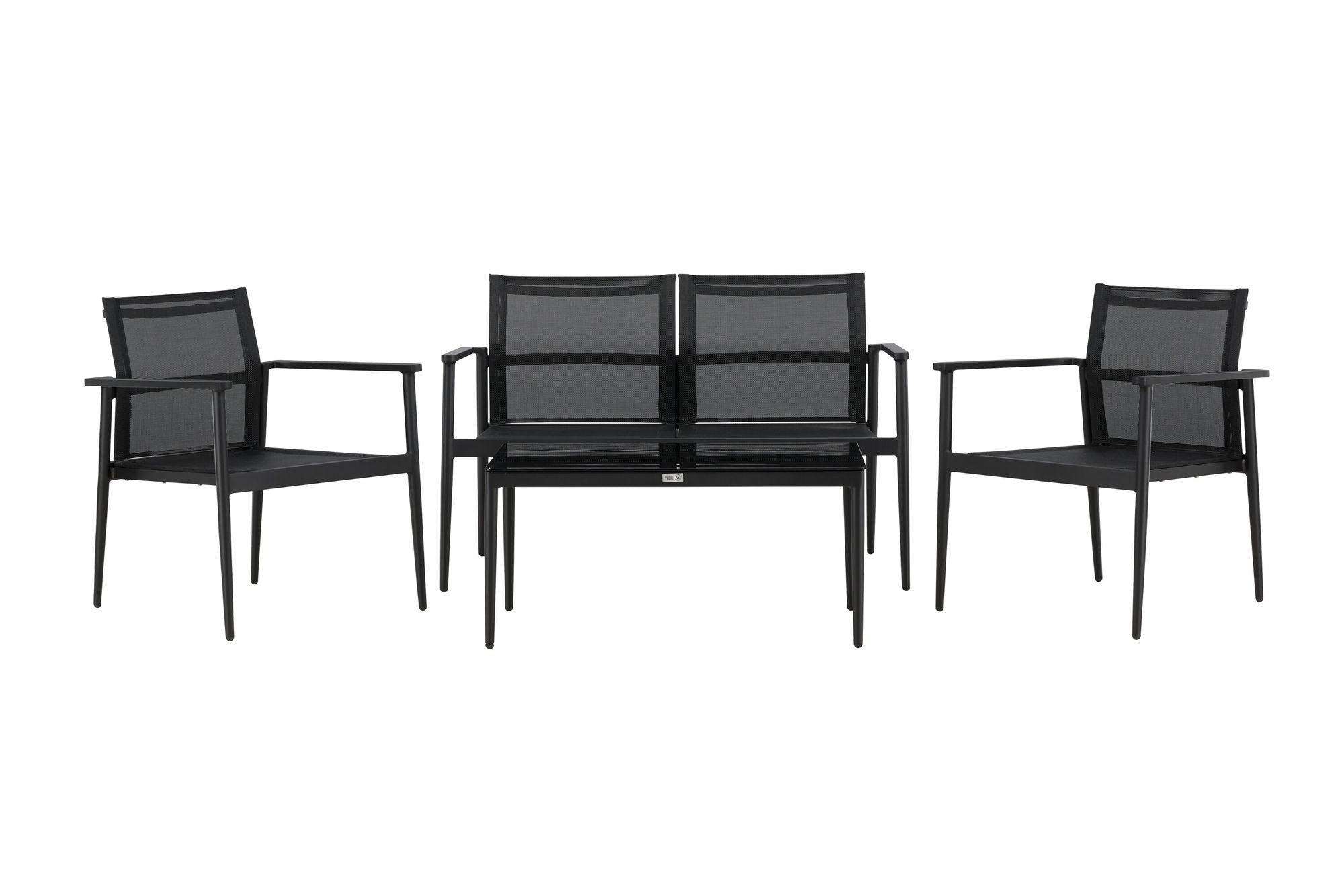 Venture Home Break - Sofa set- Black / Black - Aluminium / Textilene -