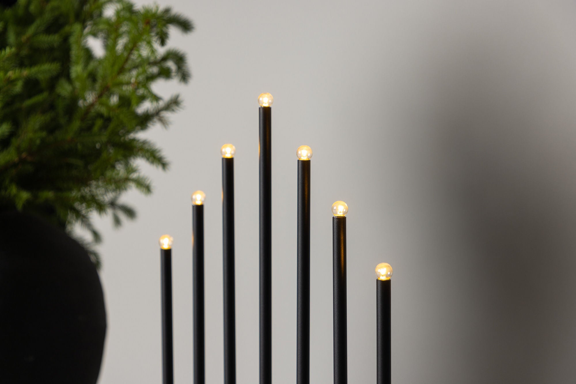 Venture Home Björnfjället Candlestick 50cm  - Matt Black Dimmer /