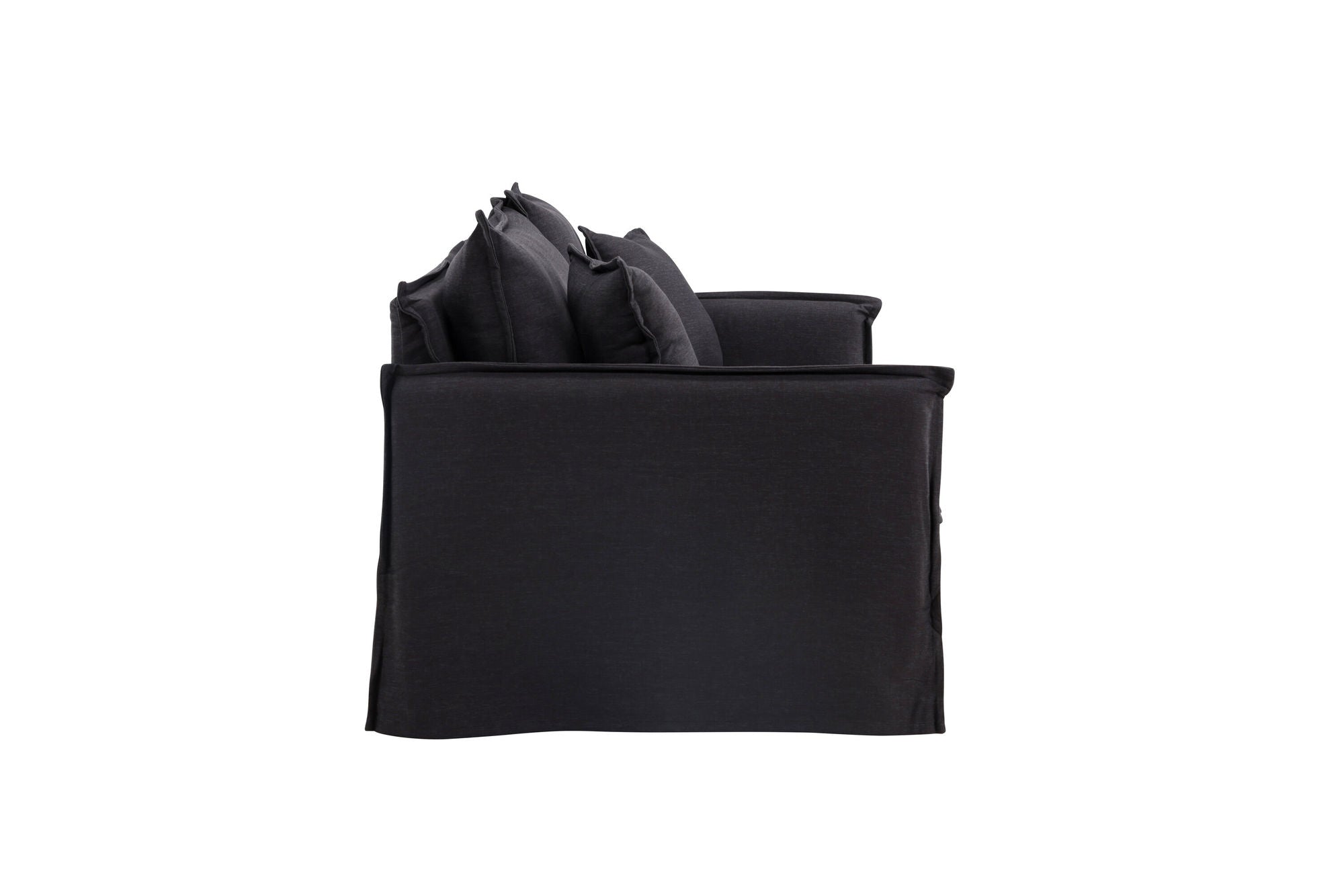 Venture Home Nova Sofa Wood/ Black Fabric