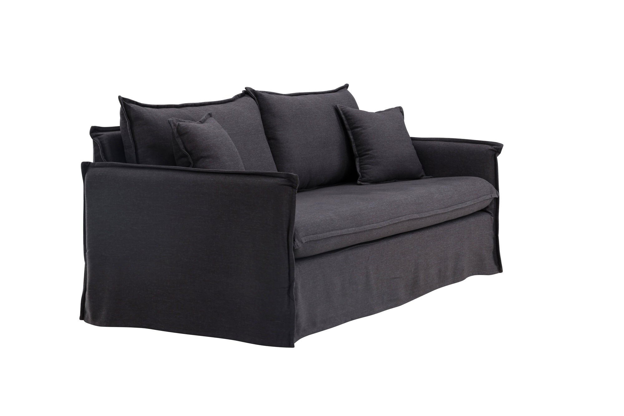 Venture Home Nova Sofa Wood/ Black Fabric