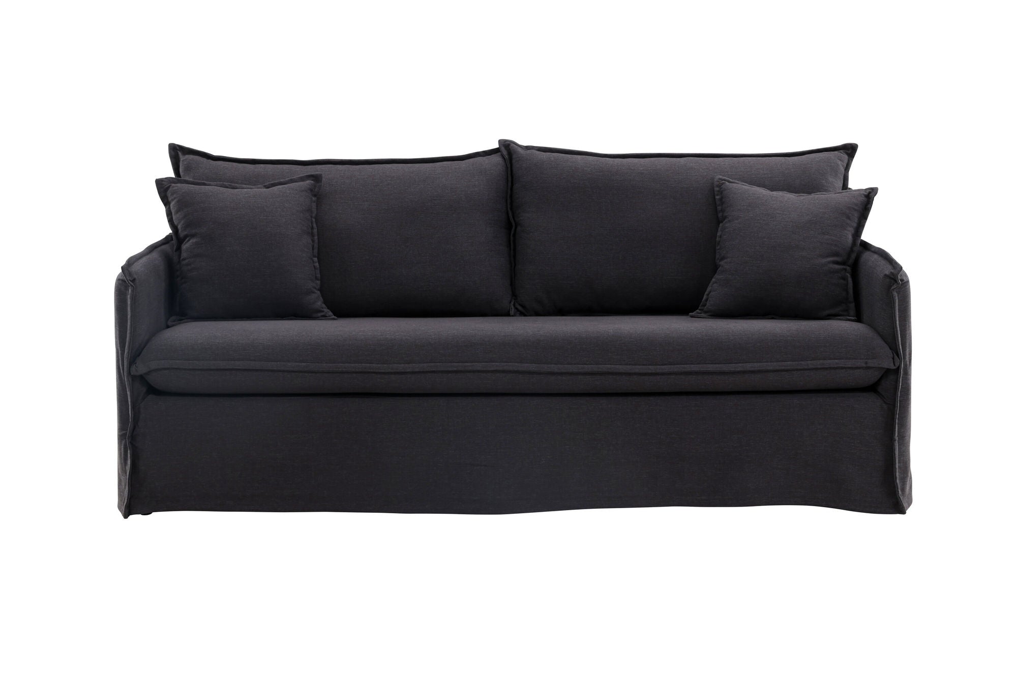 Venture Home Nova Sofa Wood/ Black Fabric
