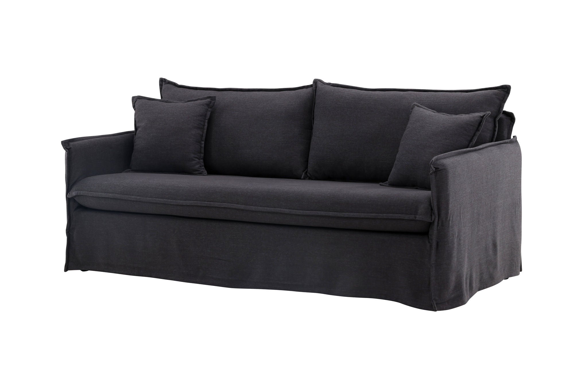 Venture Home Nova Sofa Wood/ Black Fabric