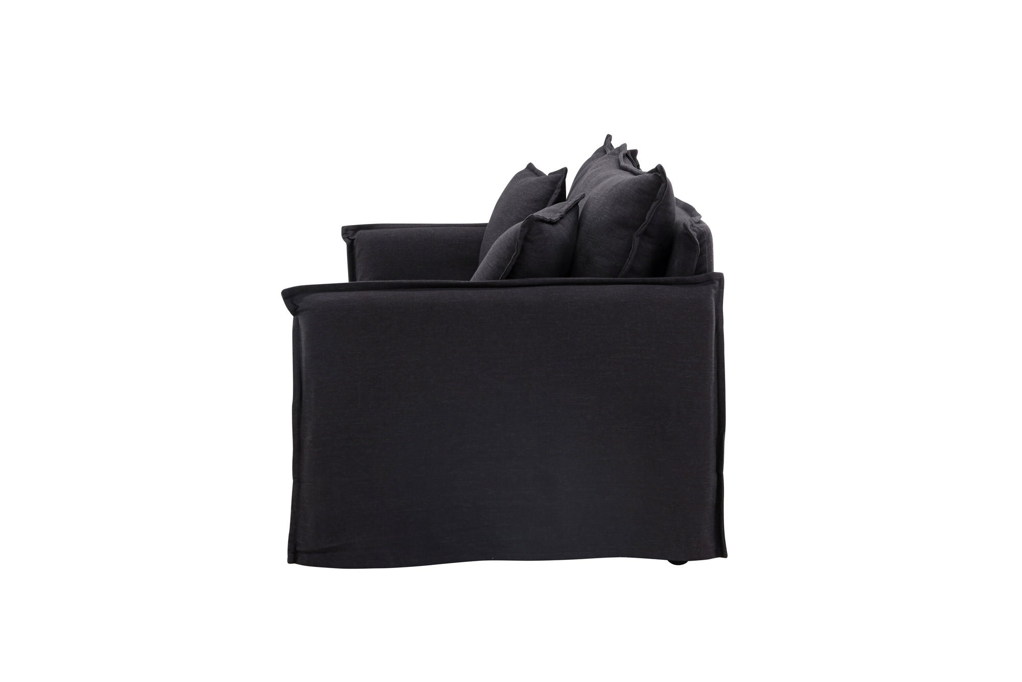 Venture Home Nova Sofa Wood/ Black Fabric