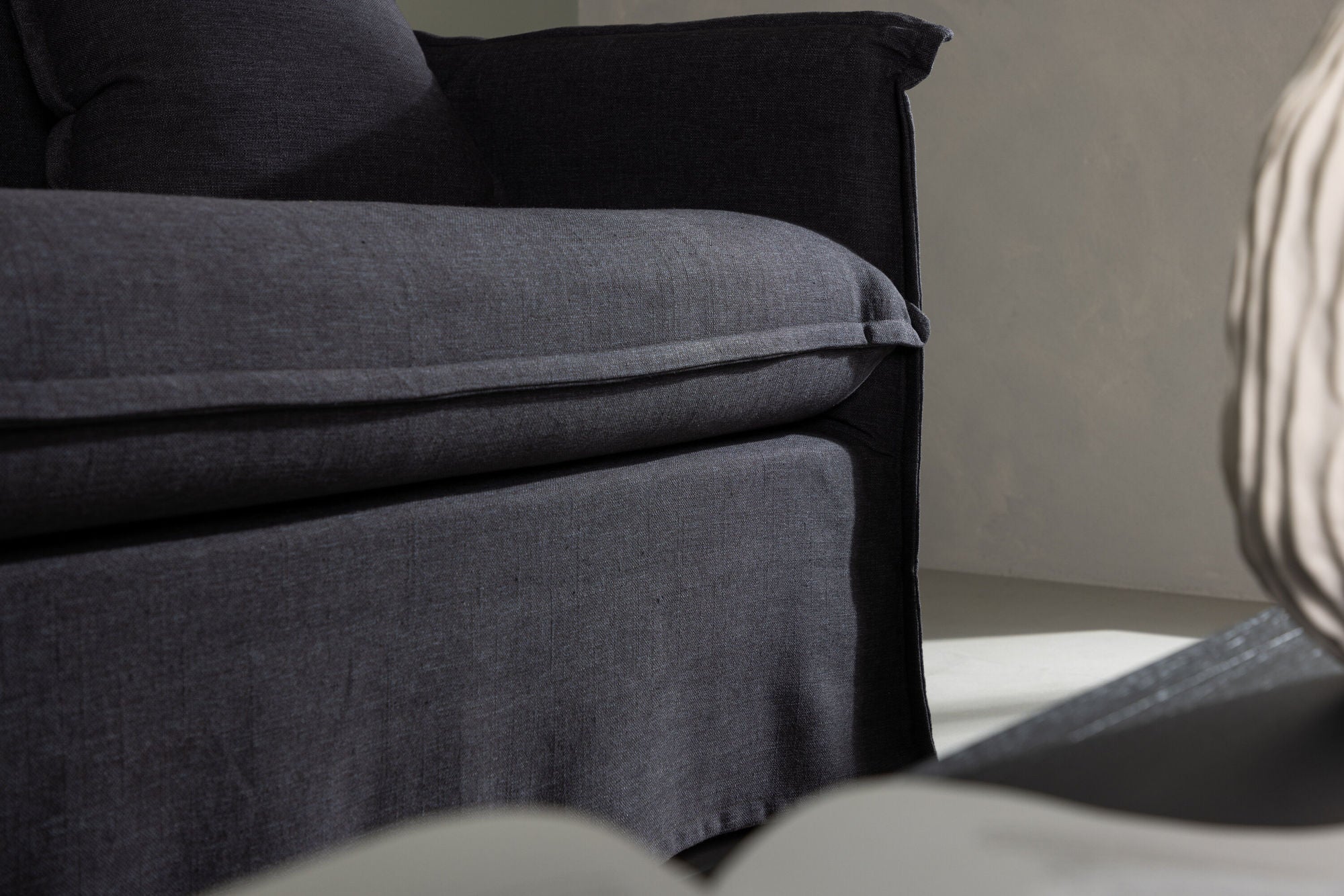 Venture Home Nova Sofa Wood/ Black Fabric