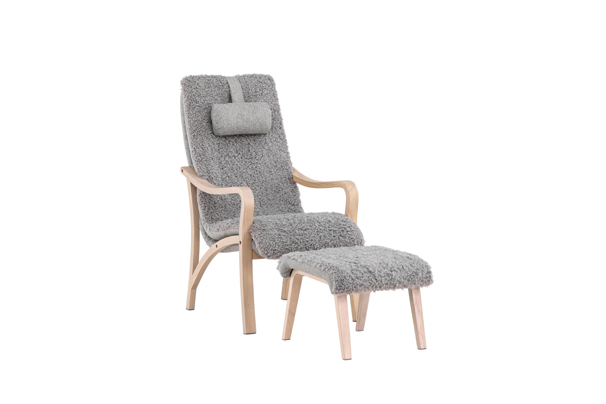 Venture Home Fårö Lounge stol - Oak Veneer / Light Grey