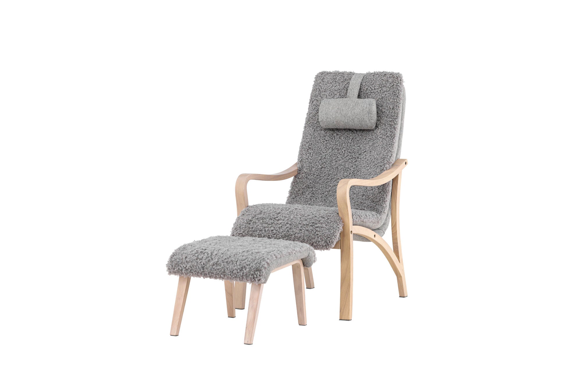 Venture Home Fårö Lounge stol - Oak Veneer / Light Grey