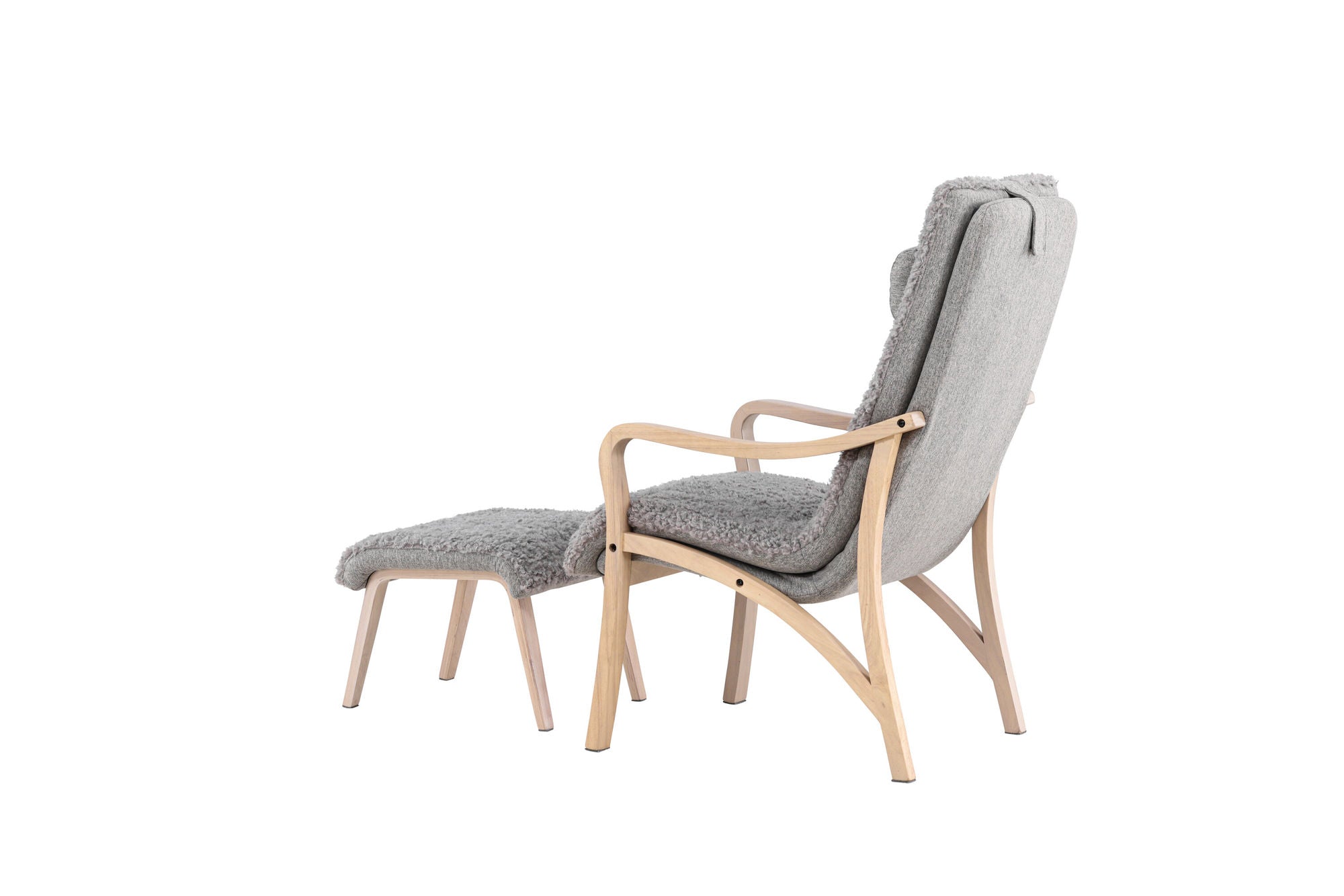 Venture Home Fårö Lounge stol - Oak Veneer / Light Grey