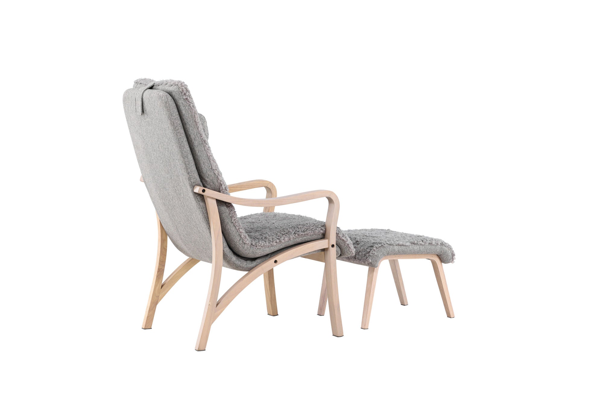 Venture Home Fårö Lounge stol - Oak Veneer / Light Grey