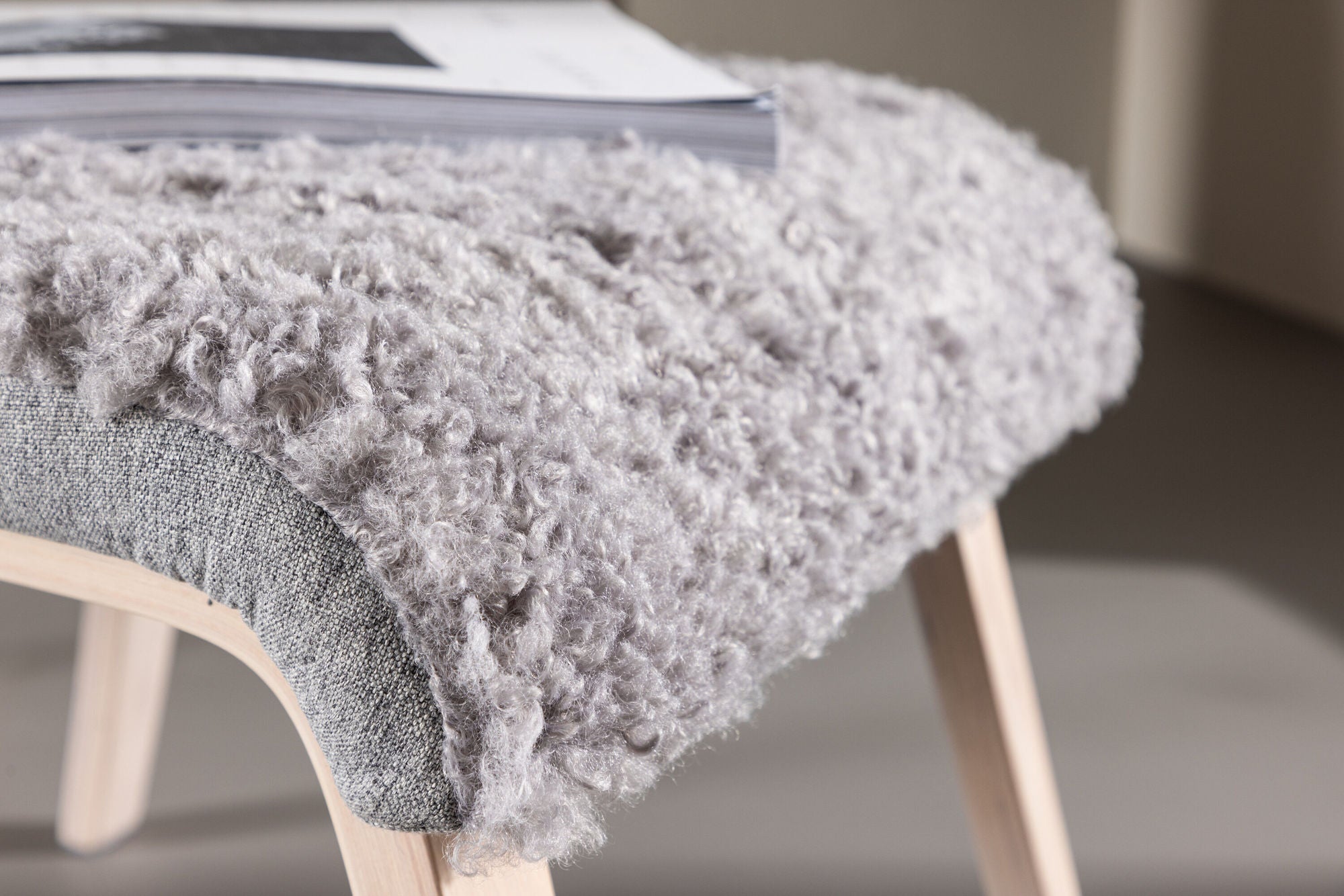 Venture Home Fårö Lounge stol - Oak Veneer / Light Grey