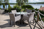 Venture Home Volta bord ø 90 - Grey/Glass