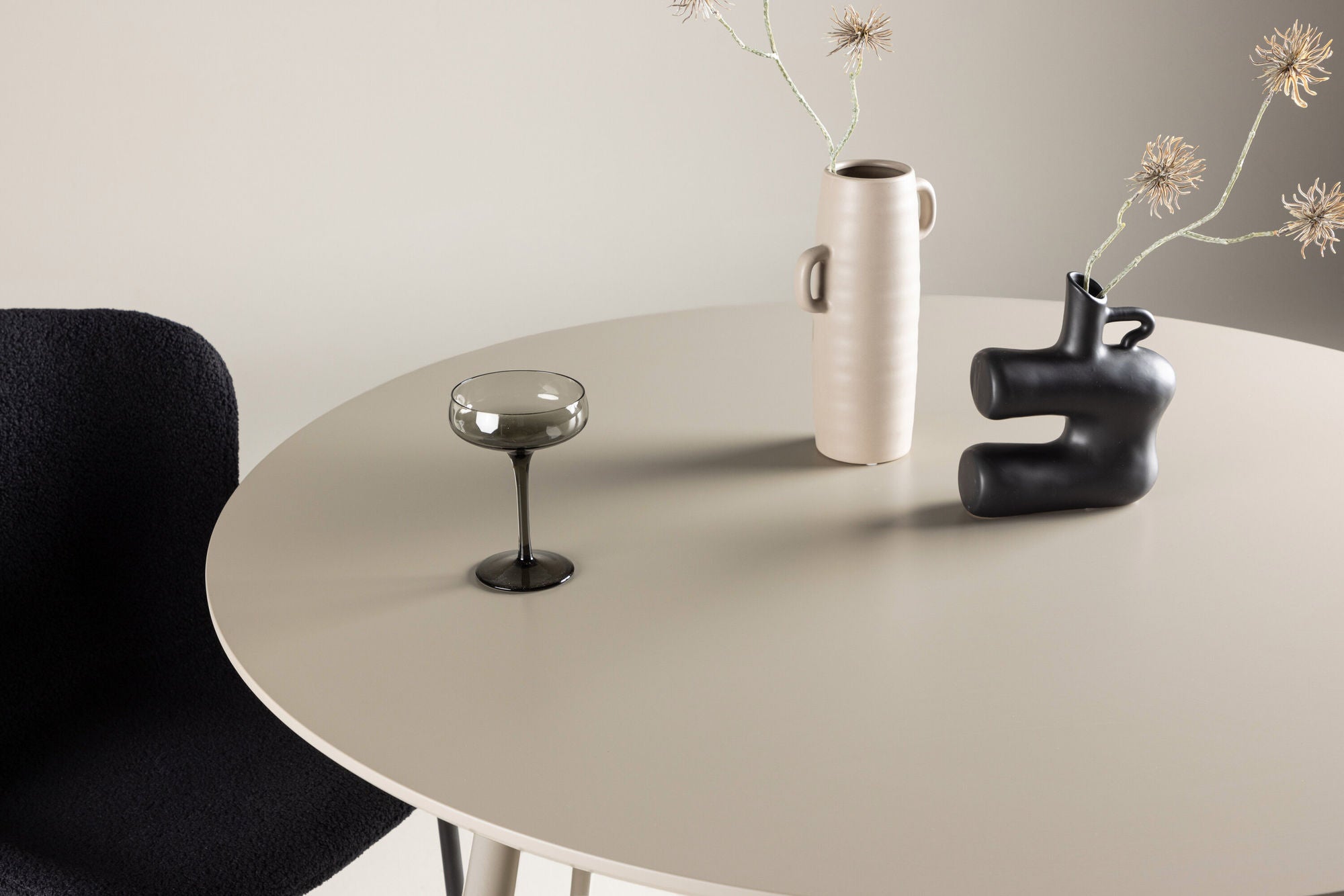 Venture Home Plaza spisebord ⌀120 - Beige /