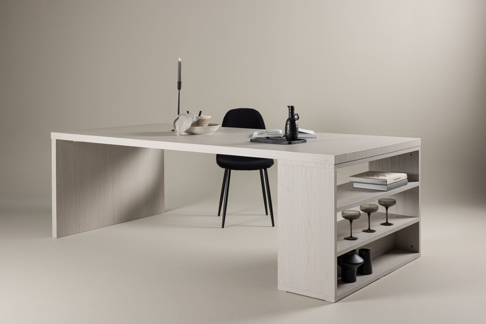 Venture Home Mika spisebord 110x230 cm - Whitewash / Stonelook