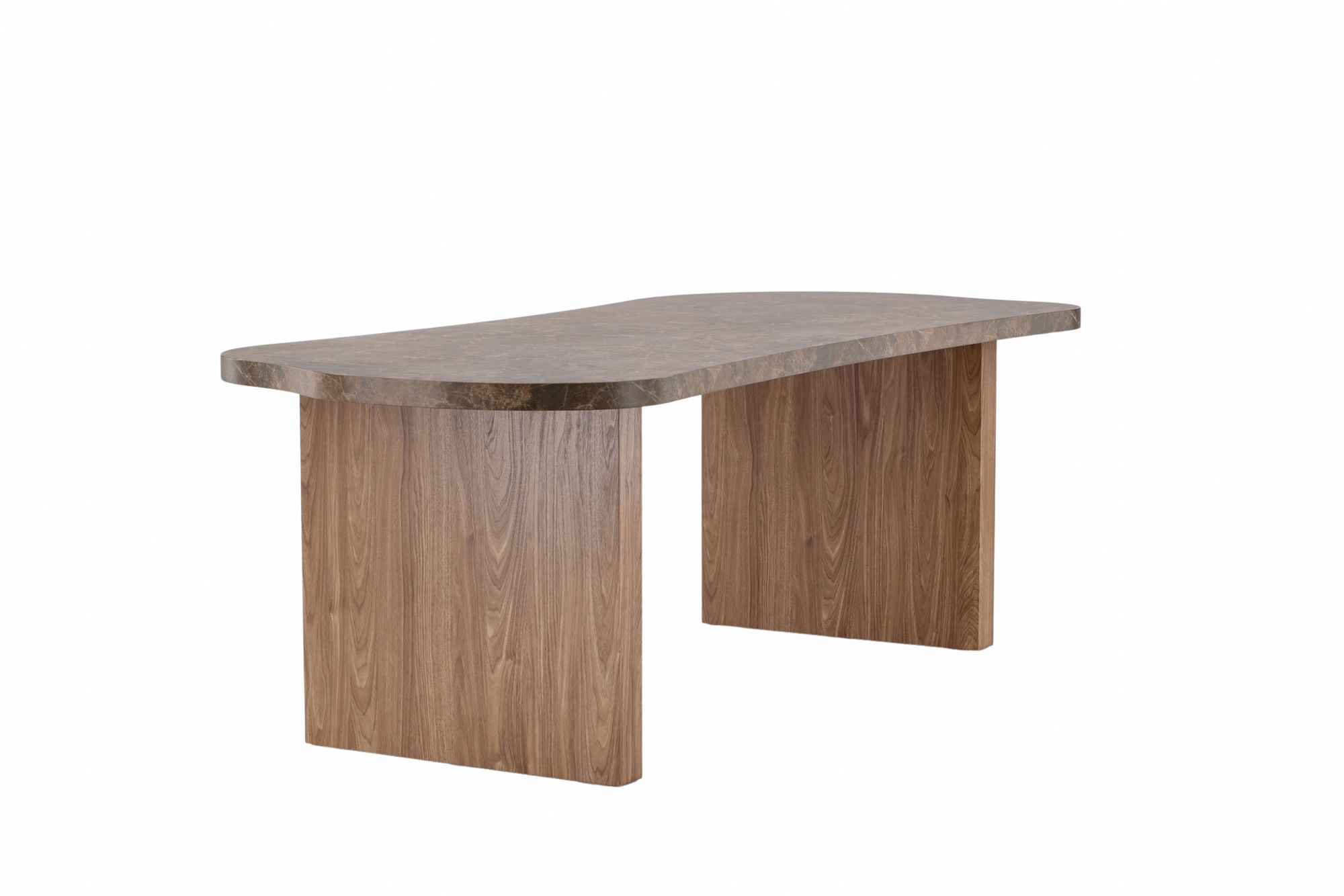 Vind Eleonora spisebord 100x230 cm - Brown / Marblelook